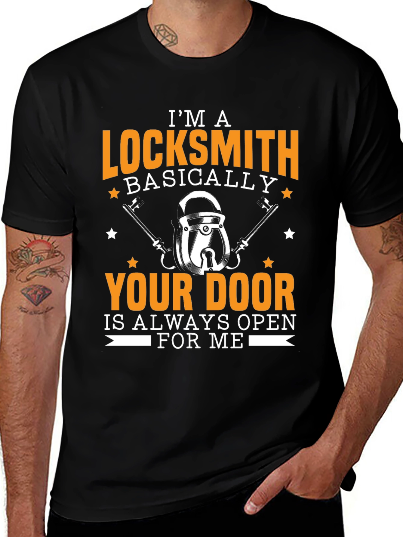Variant 5 of Locksmith T-Shirt: Your Door Is Always Open For Me
