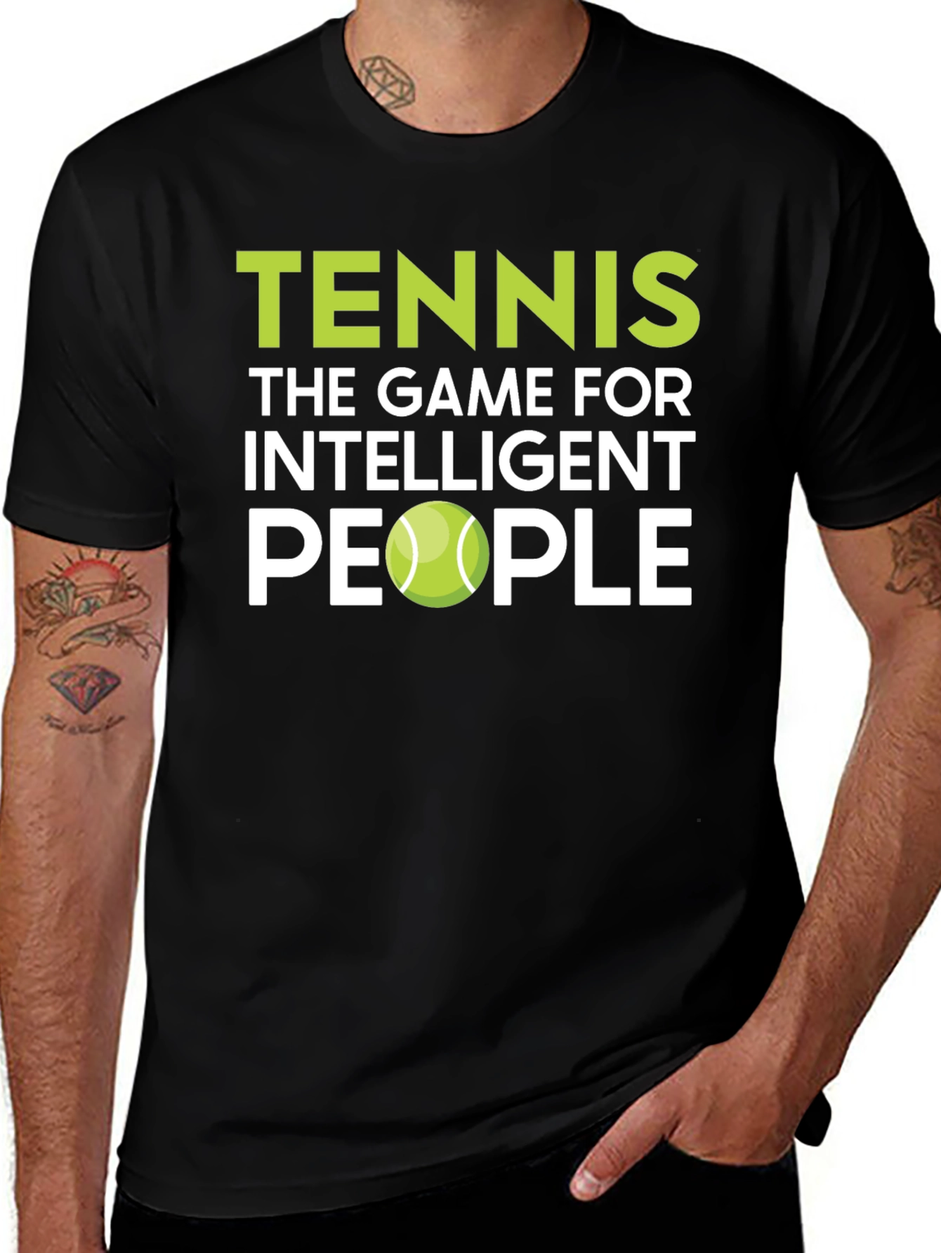 Variant 9 of Tennis Intelligent People T-Shirt