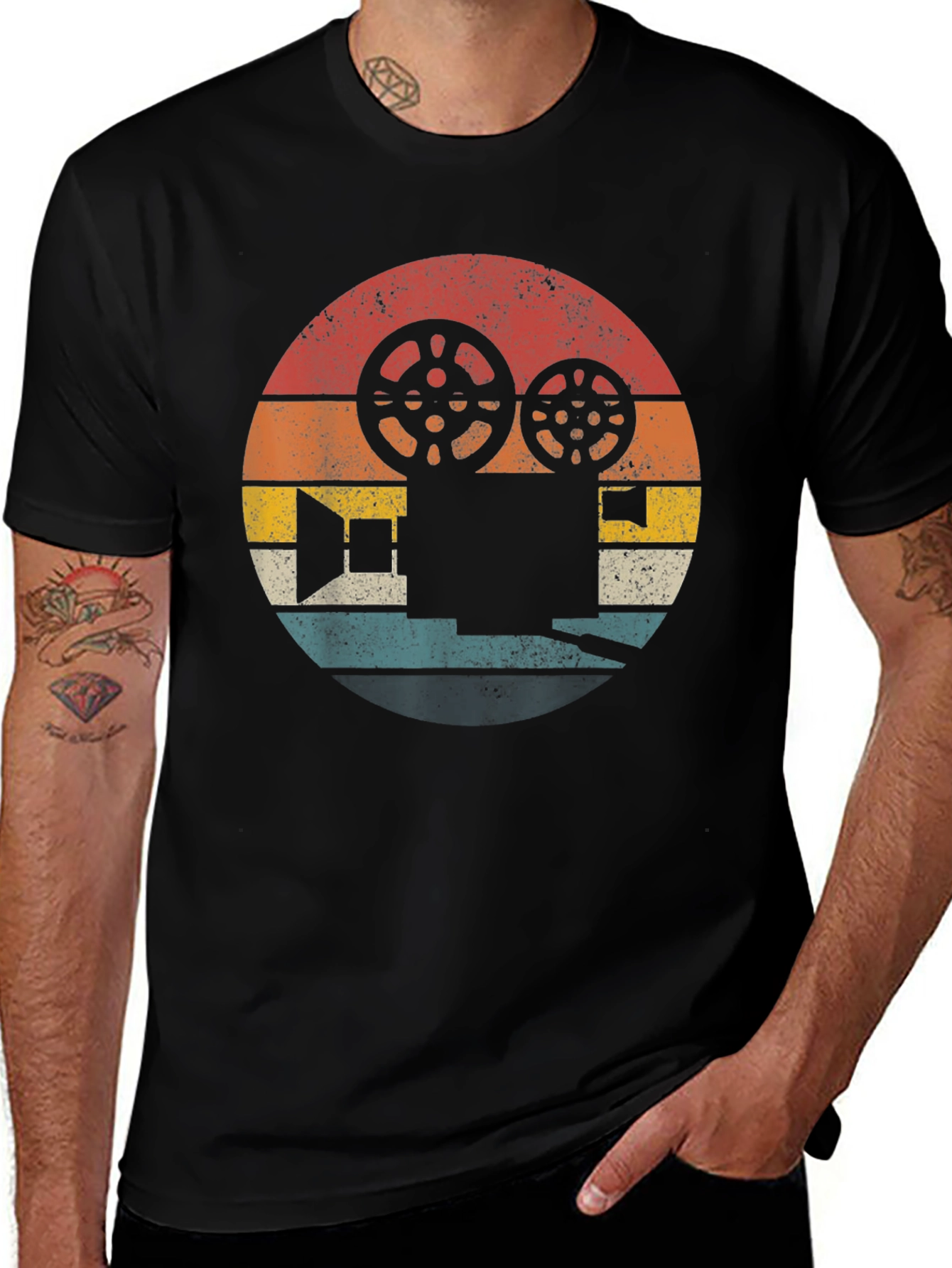 Variant 25 of Vintage Film Camera Graphic Tee - Classic Movie Lover Shirt