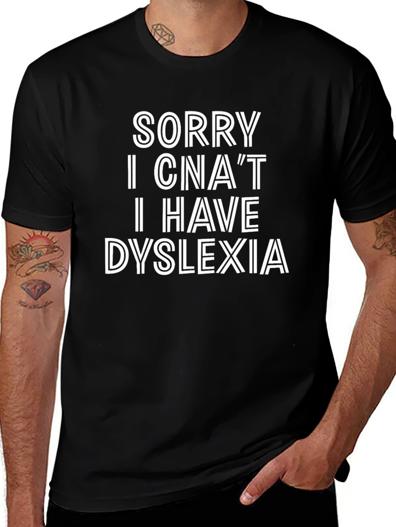 Variant 16 of Dyslexia Awareness Black T-Shirt