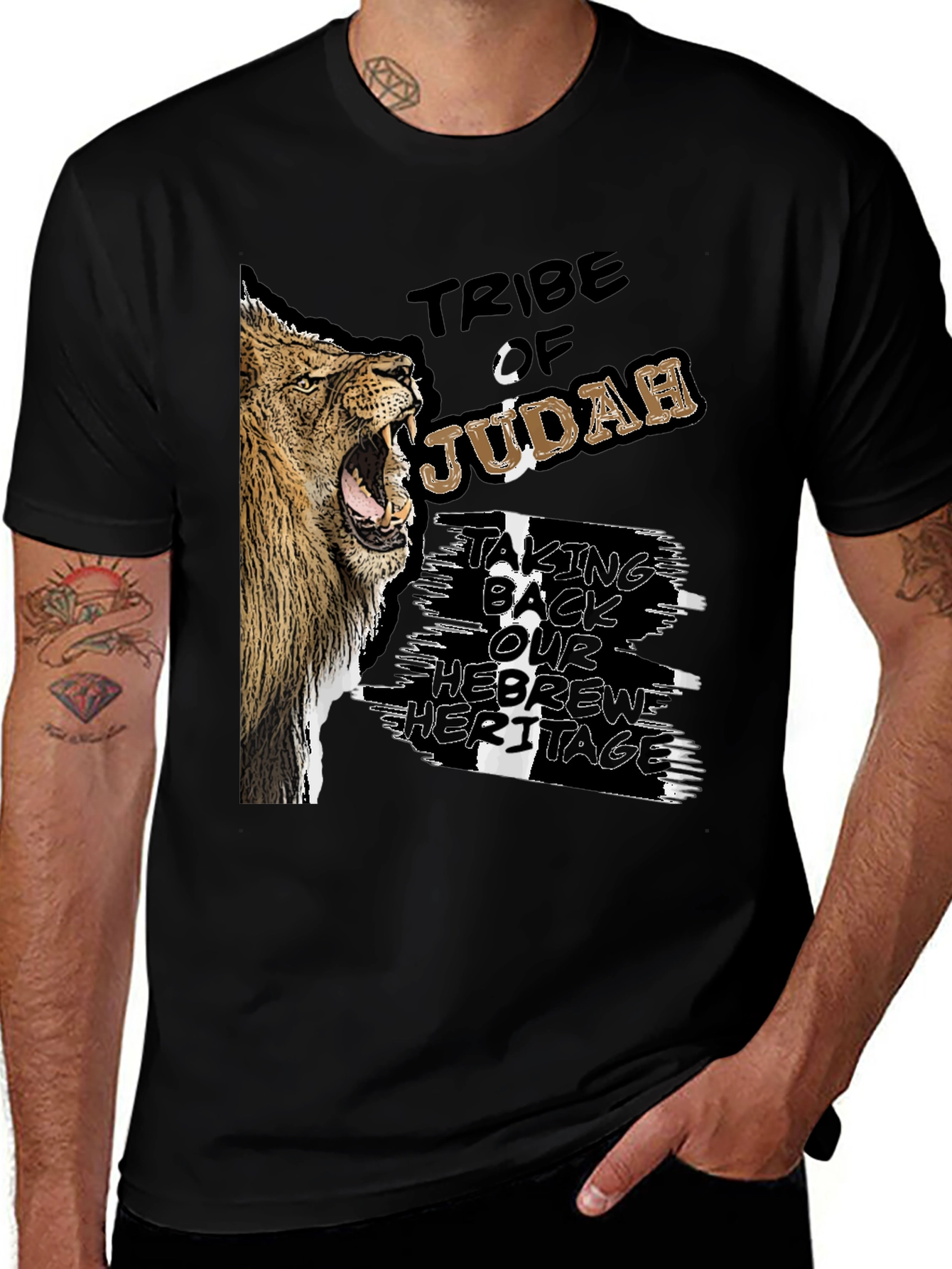 Variant 23 of Tribe of Judah Lion Graphic T-Shirt