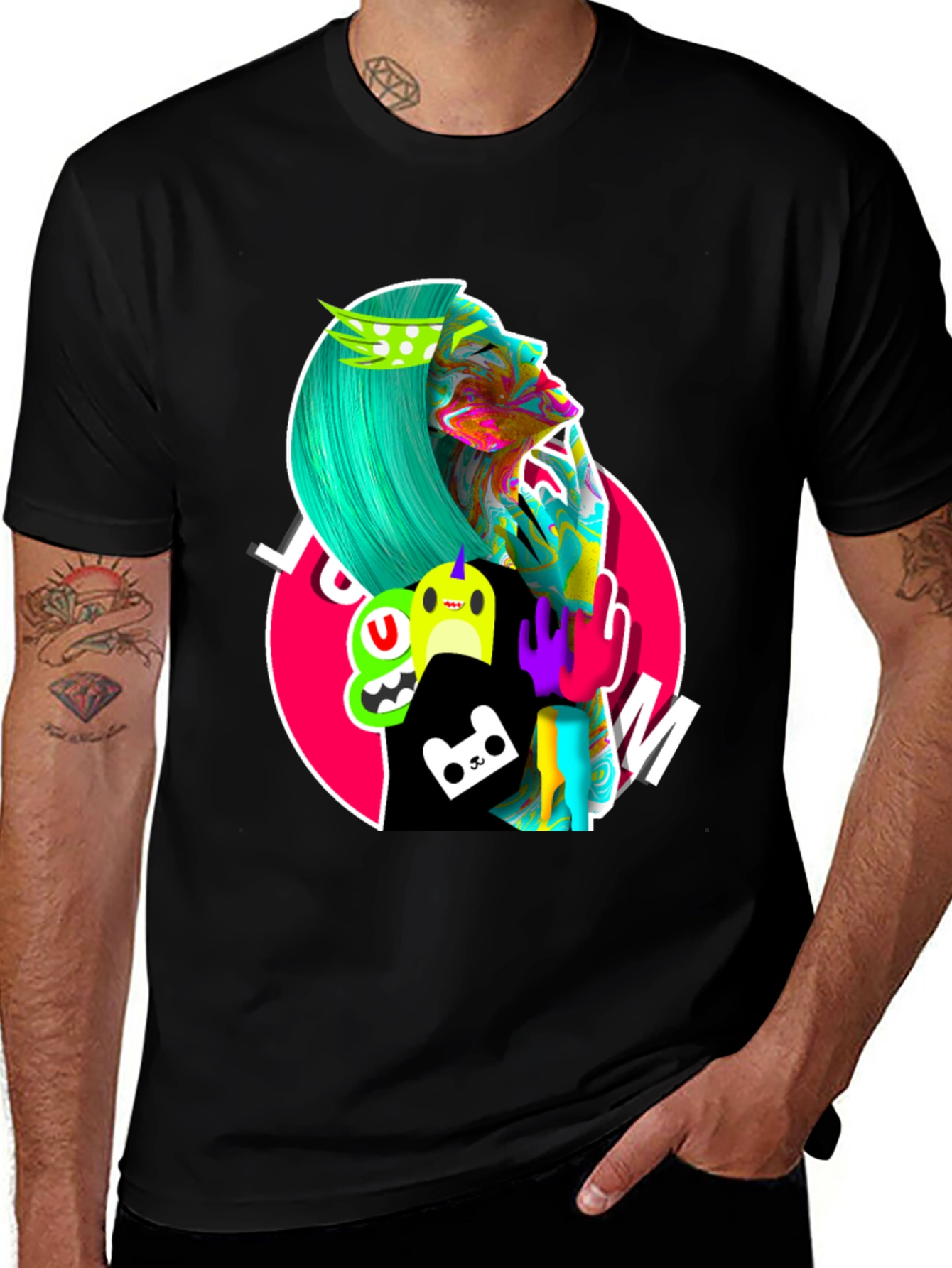 Variant 6 of Funky Graphic Print T-Shirt