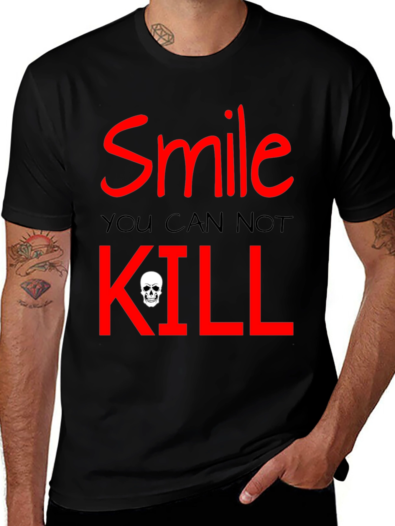 Variant 16 of Smile You Can Not Kill Graphic T-Shirt