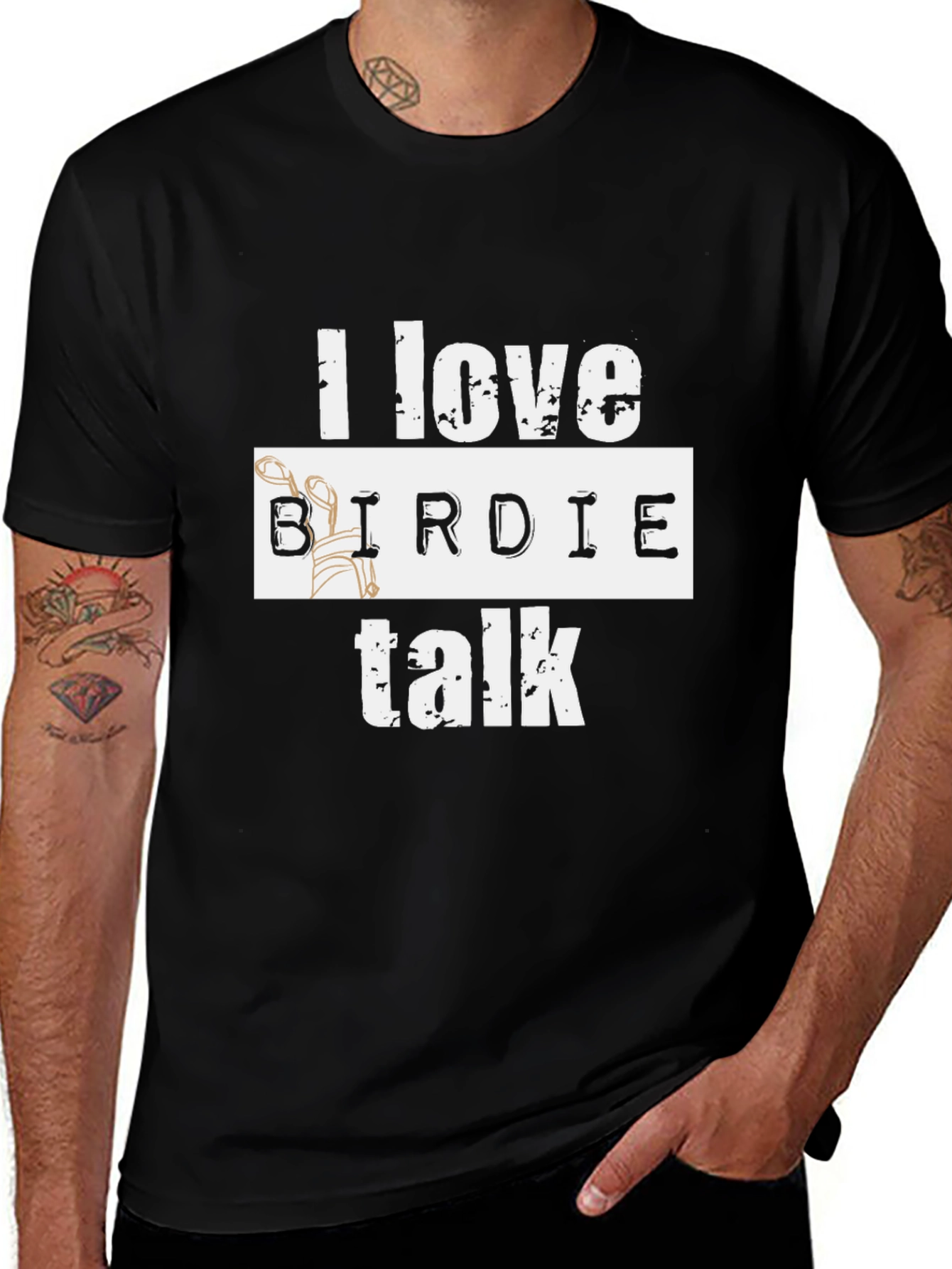 Variant 3 of I Love Birdie Talk Golf T-Shirt