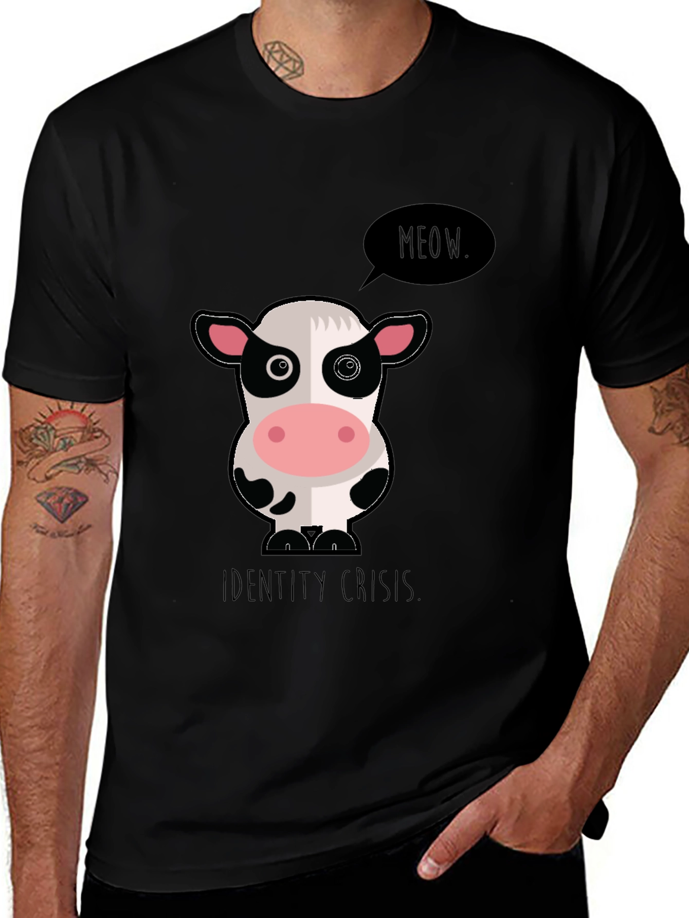 Variant 7 of Identity Crisis Cow T-Shirt