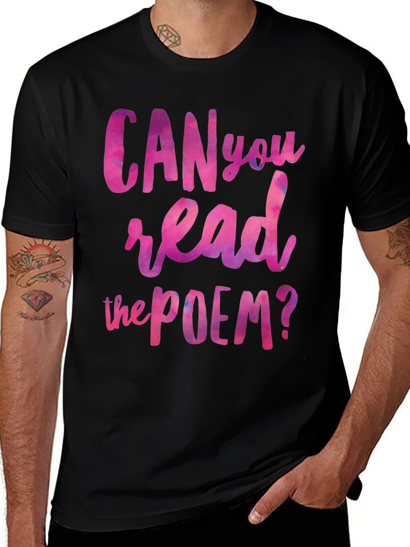 Variant 22 of Can You Read the Poem? Graphic T-Shirt