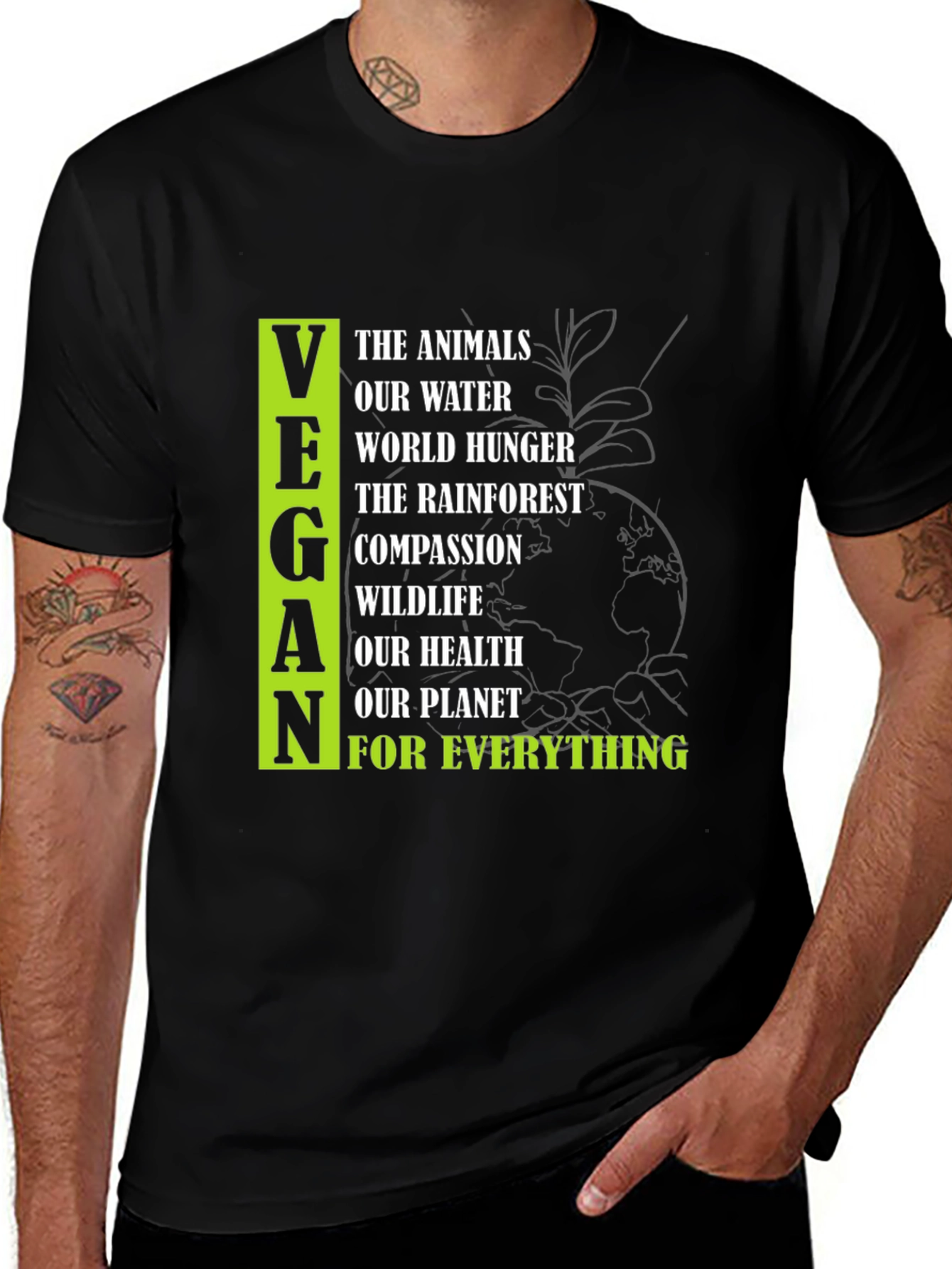Variant 25 of Vegan T-Shirt - Animals, Water, Planet
