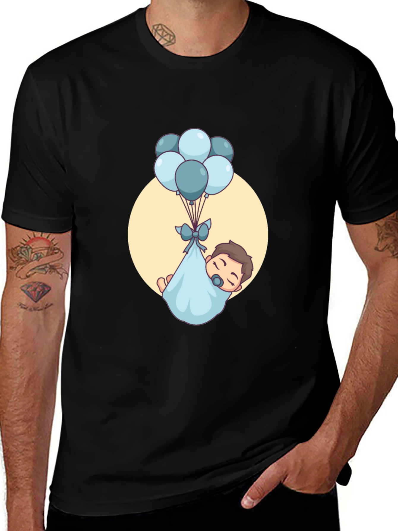 Variant 6 of Baby Boy Balloons Graphic T-Shirt