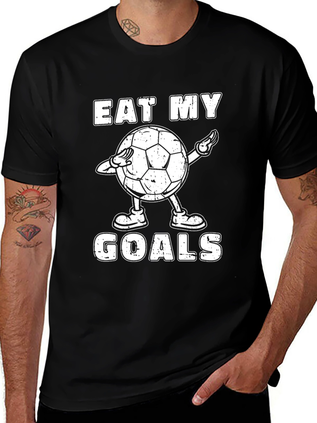 Eat My Goals Soccer T-Shirt - Funny Dab Tee