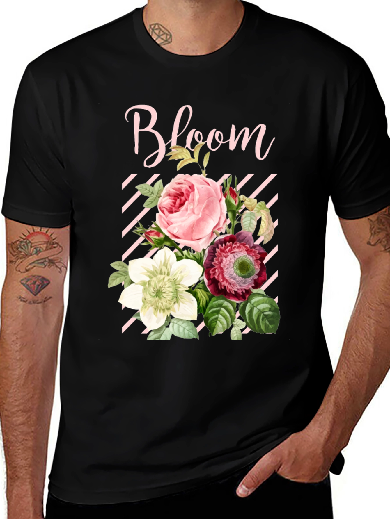 Variant 29 of Bloom Floral Graphic Print T-Shirt