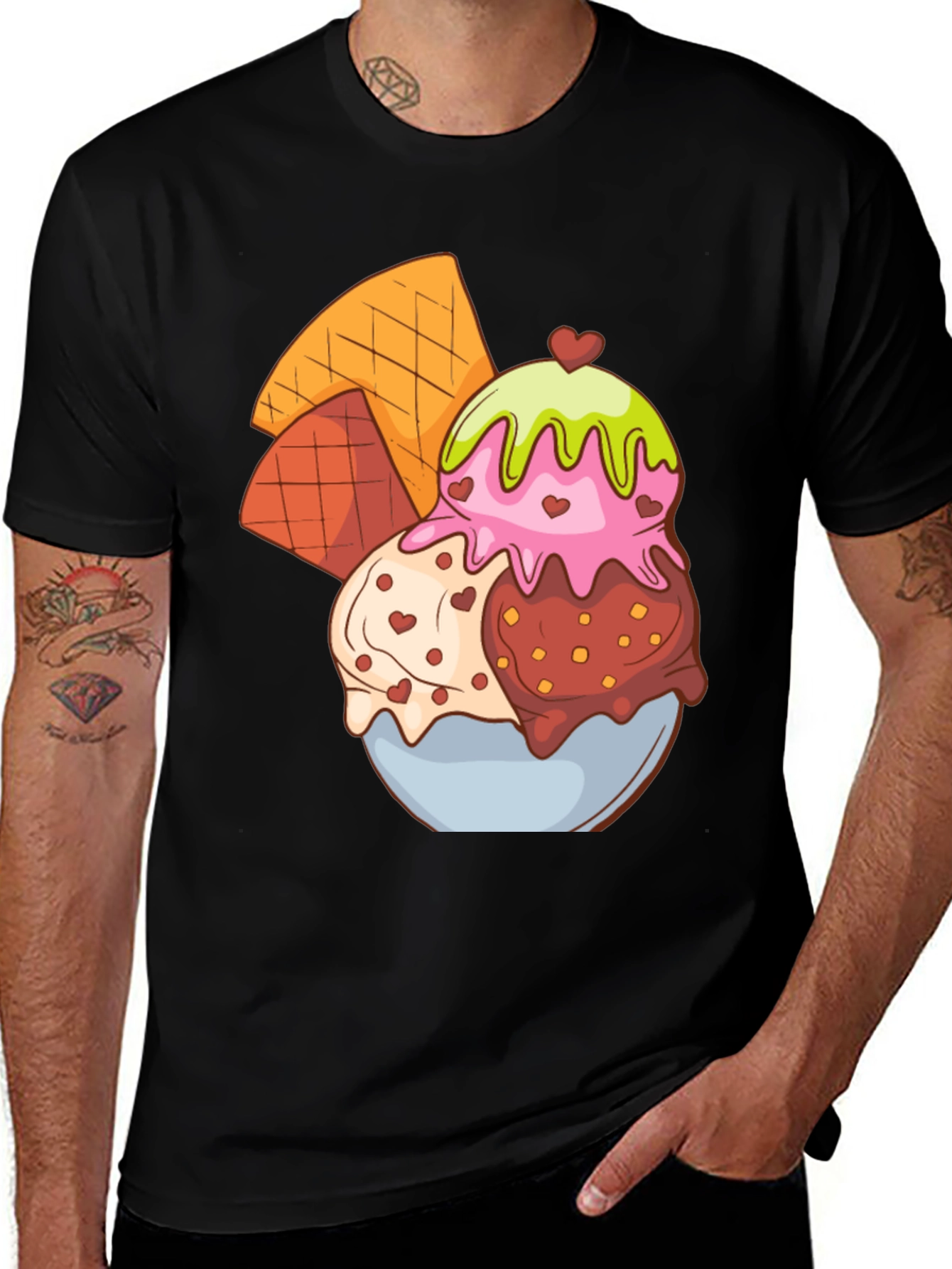 Variant 22 of Ice Cream Dessert Graphic T-Shirt