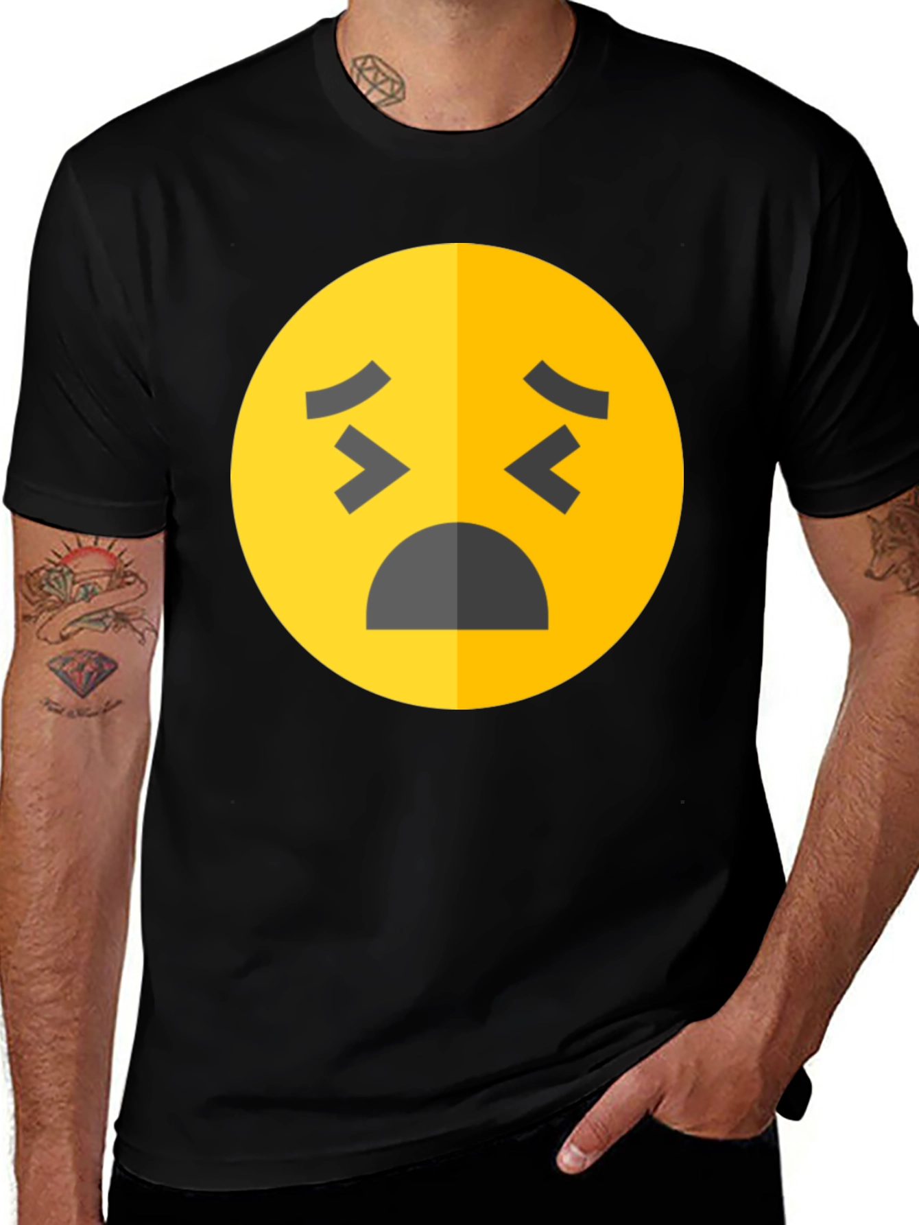 Sad Emoji T-Shirt - Express Yourself in Style!