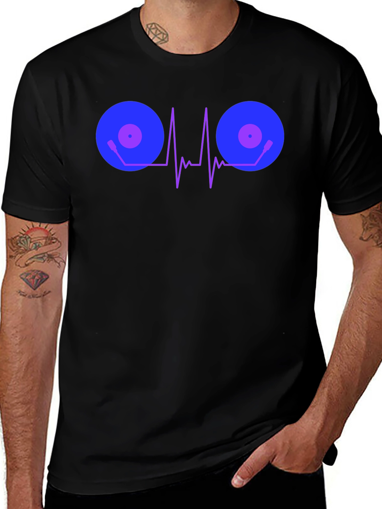 DJ Heartbeat T-Shirt - Music Lover Tee