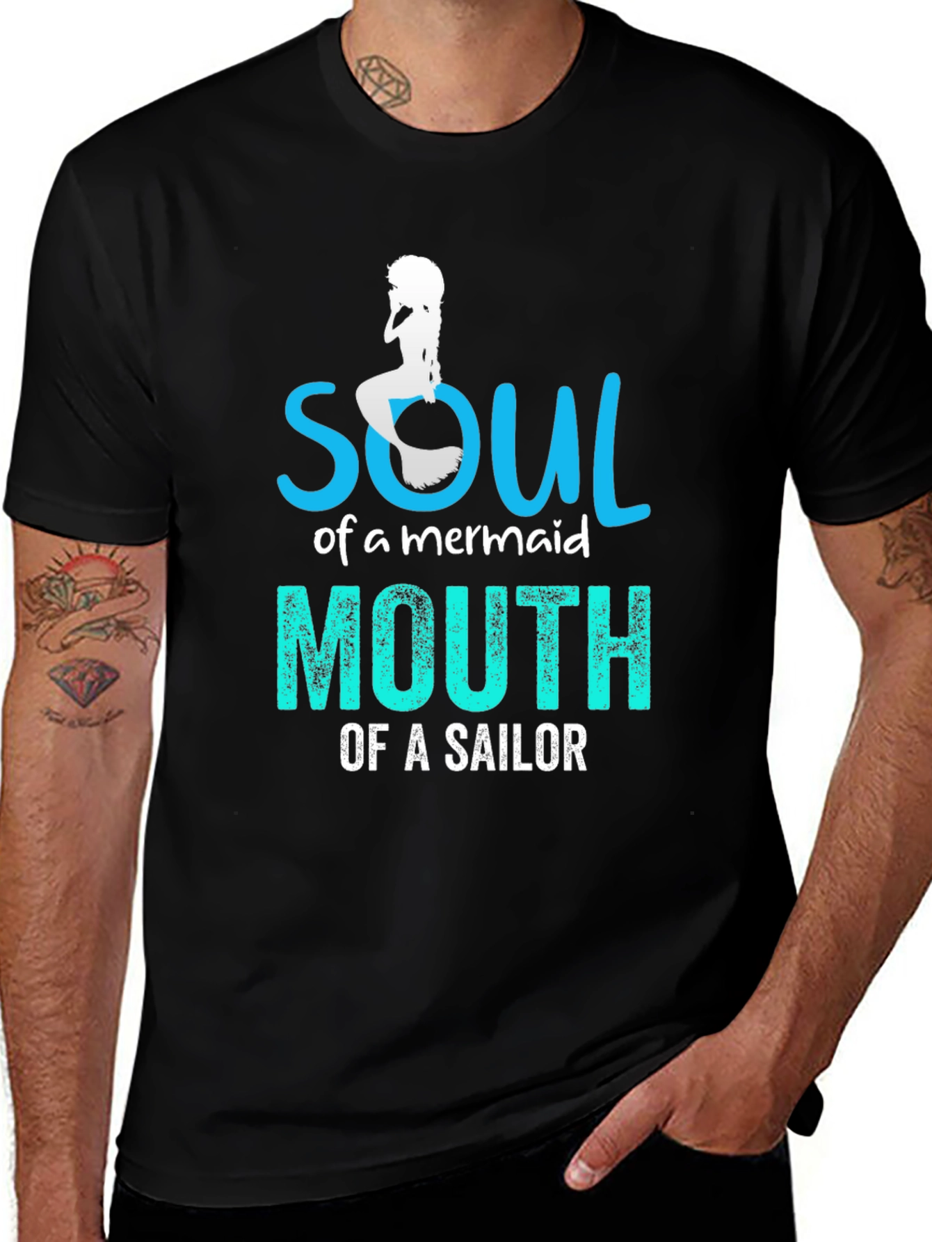 Variant 2 of Soul of a Mermaid, Mouth of a Sailor T-Shirt