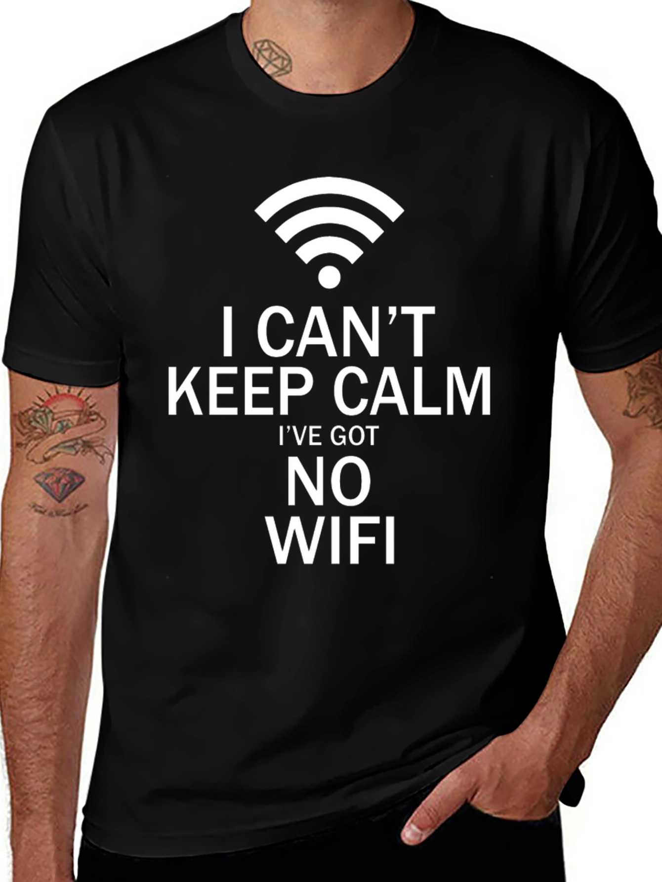 Variant 5 of I Can't Keep Calm No Wifi Graphic T-Shirt