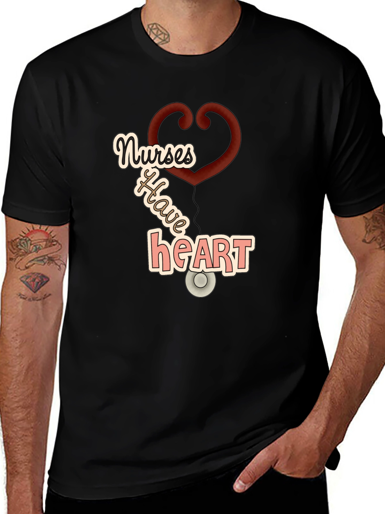 Variant 28 of Nurses Have Heart Graphic Tee