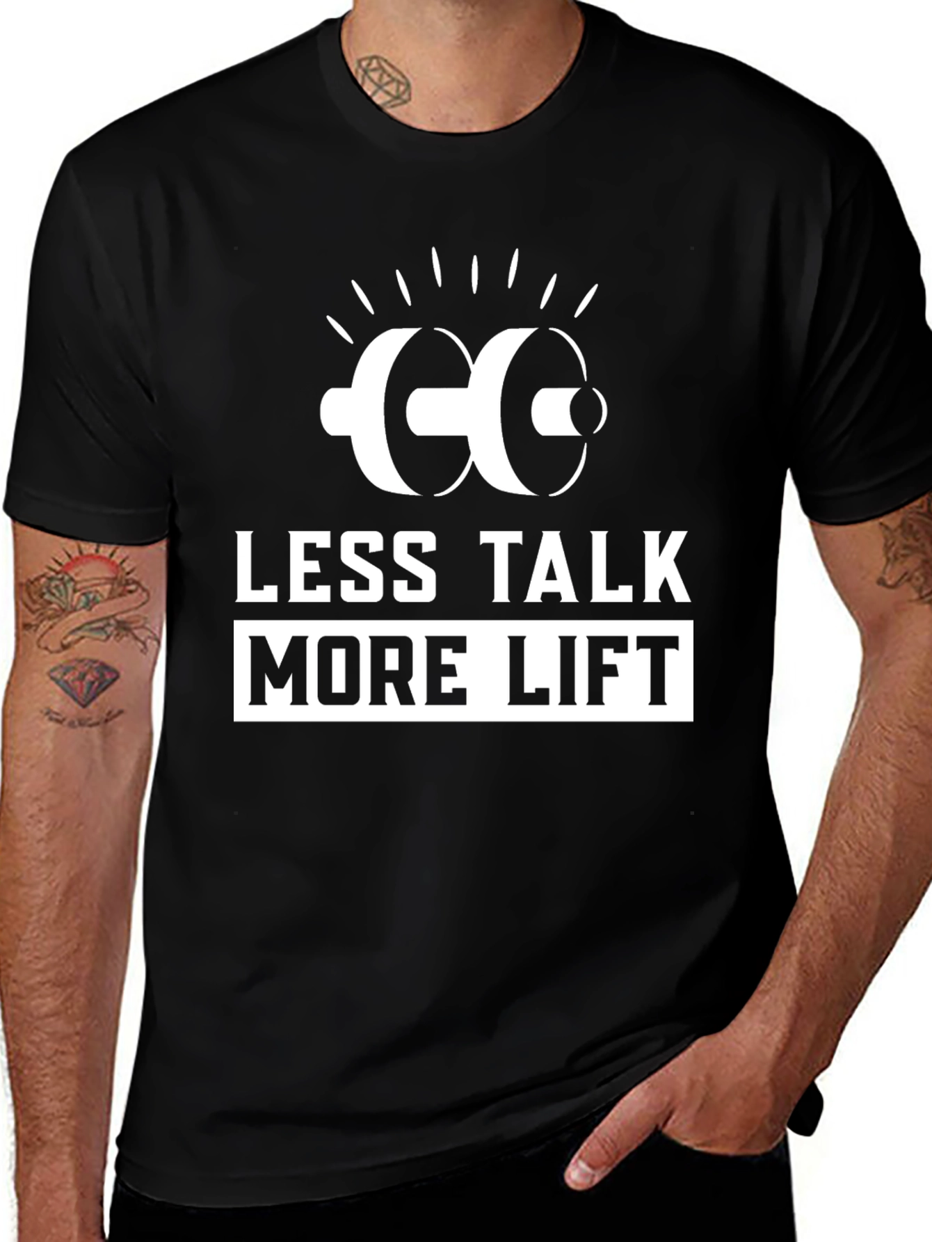 Variant 22 of Less Talk More Lift Gym T-Shirt