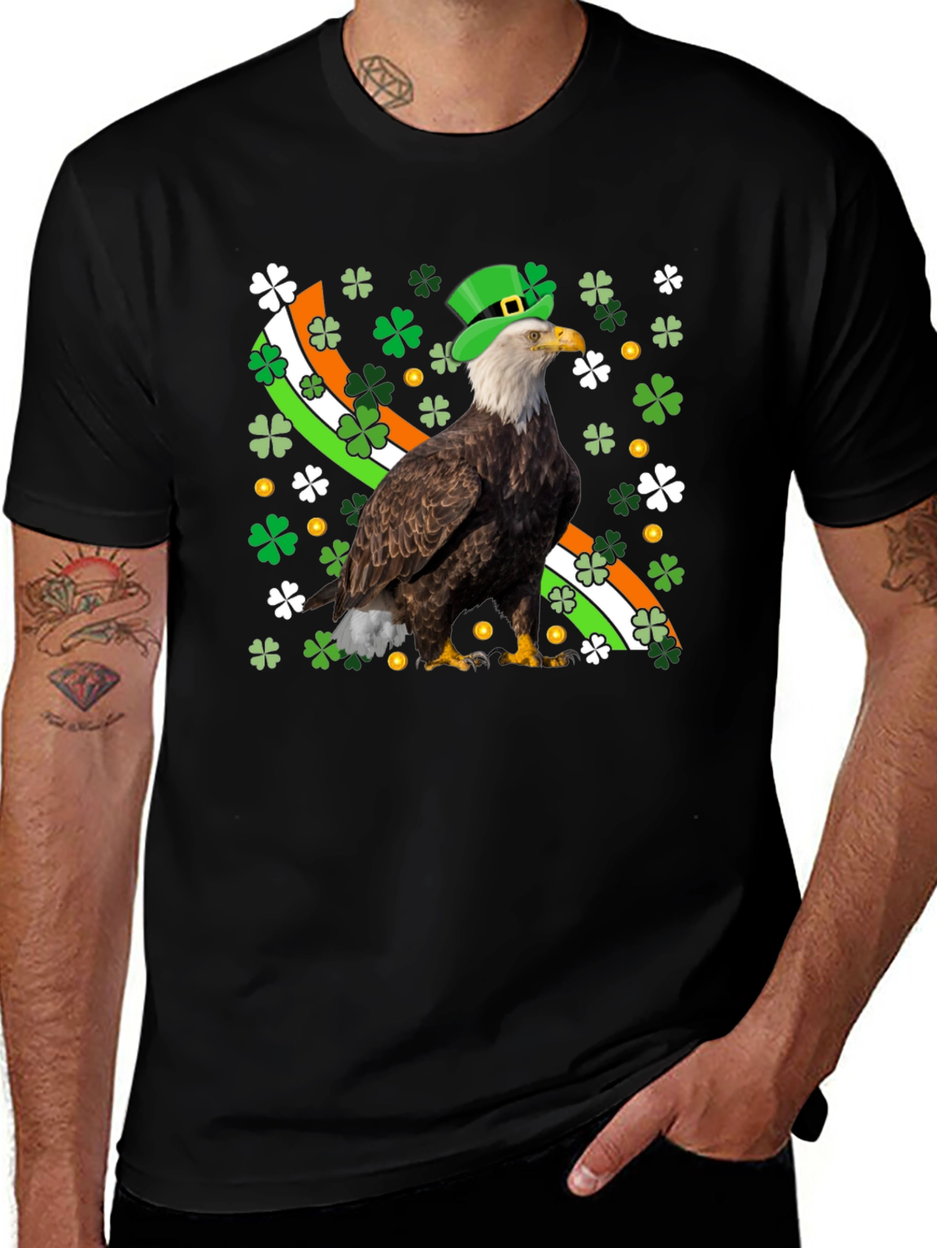 Variant 4 of St. Patrick's Day Eagle T-Shirt