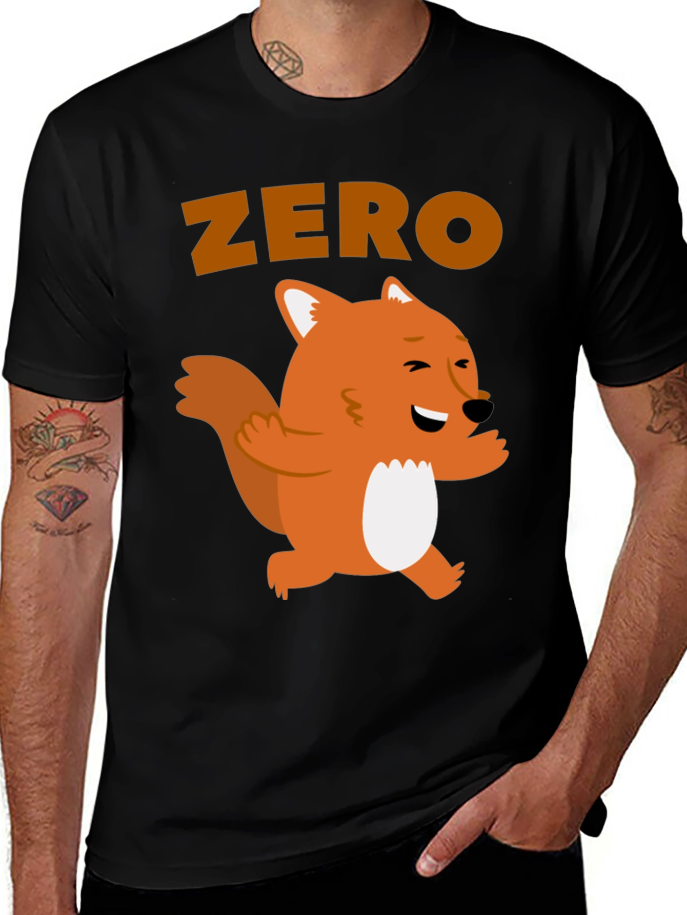 Variant 12 of Zero Fox Given T-Shirt - Funny Animal Graphic Tee