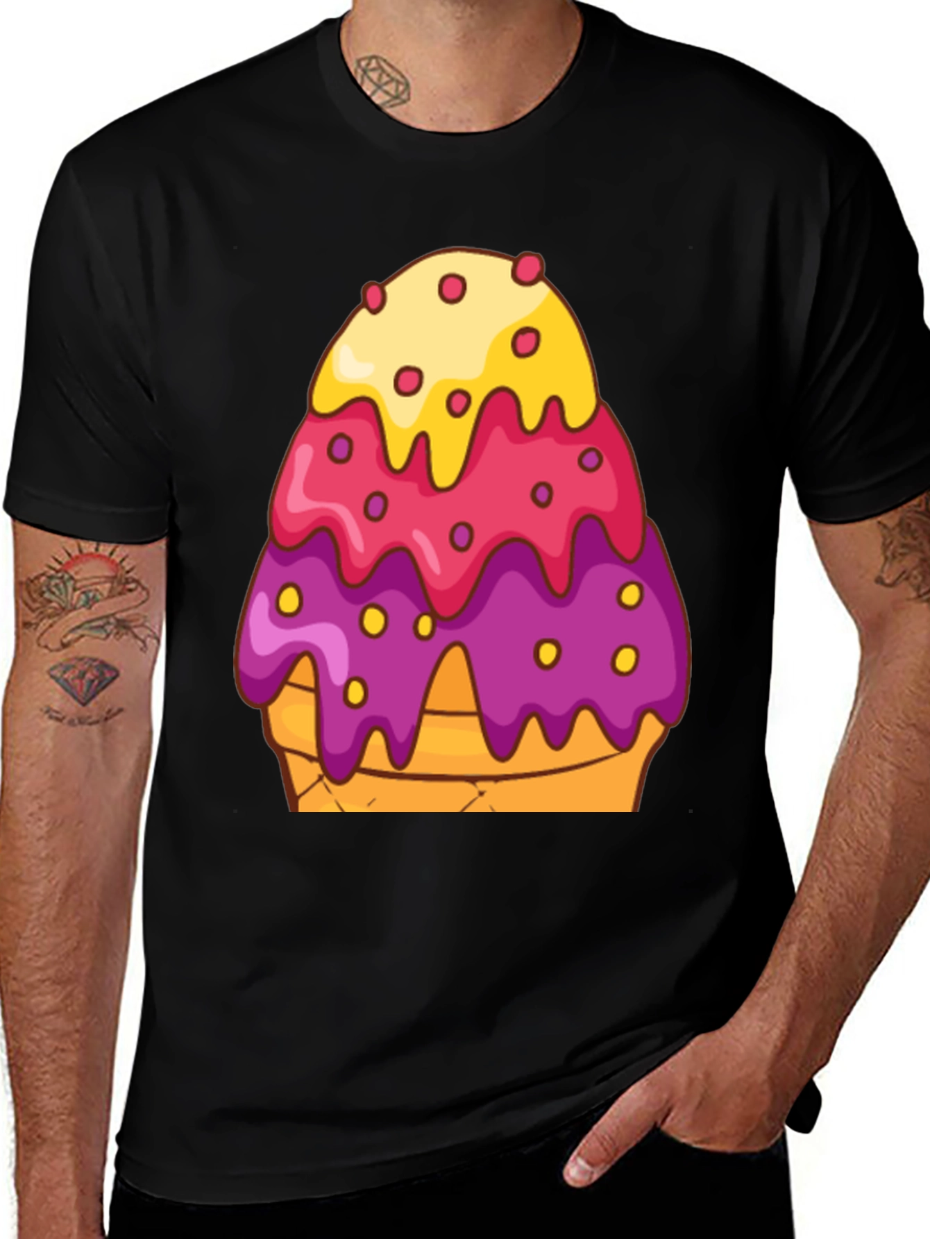 Variant 5 of Ice Cream Cone Graphic T-Shirt