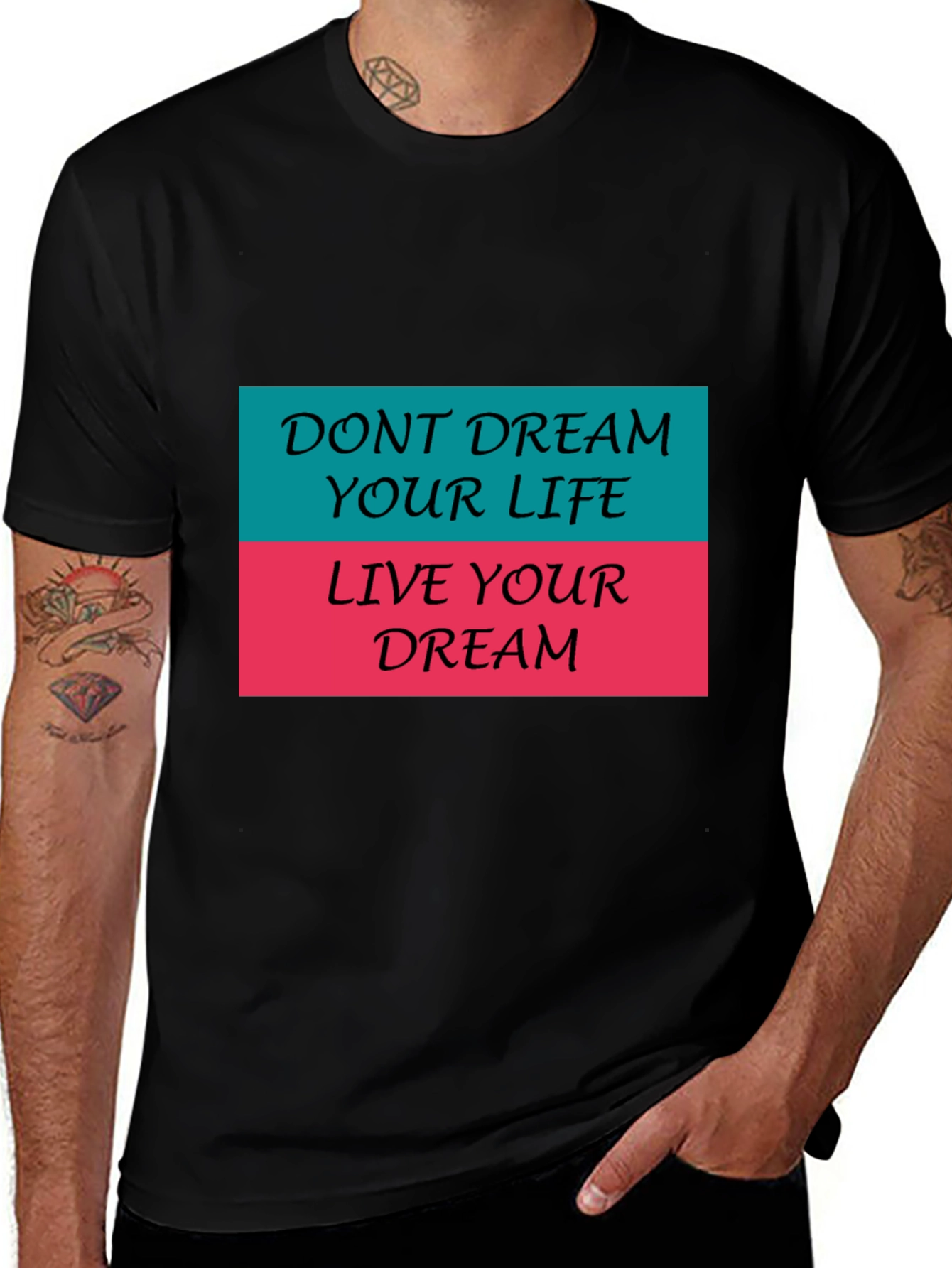 Variant 17 of Inspirational Graphic Tee - Live Your Dream