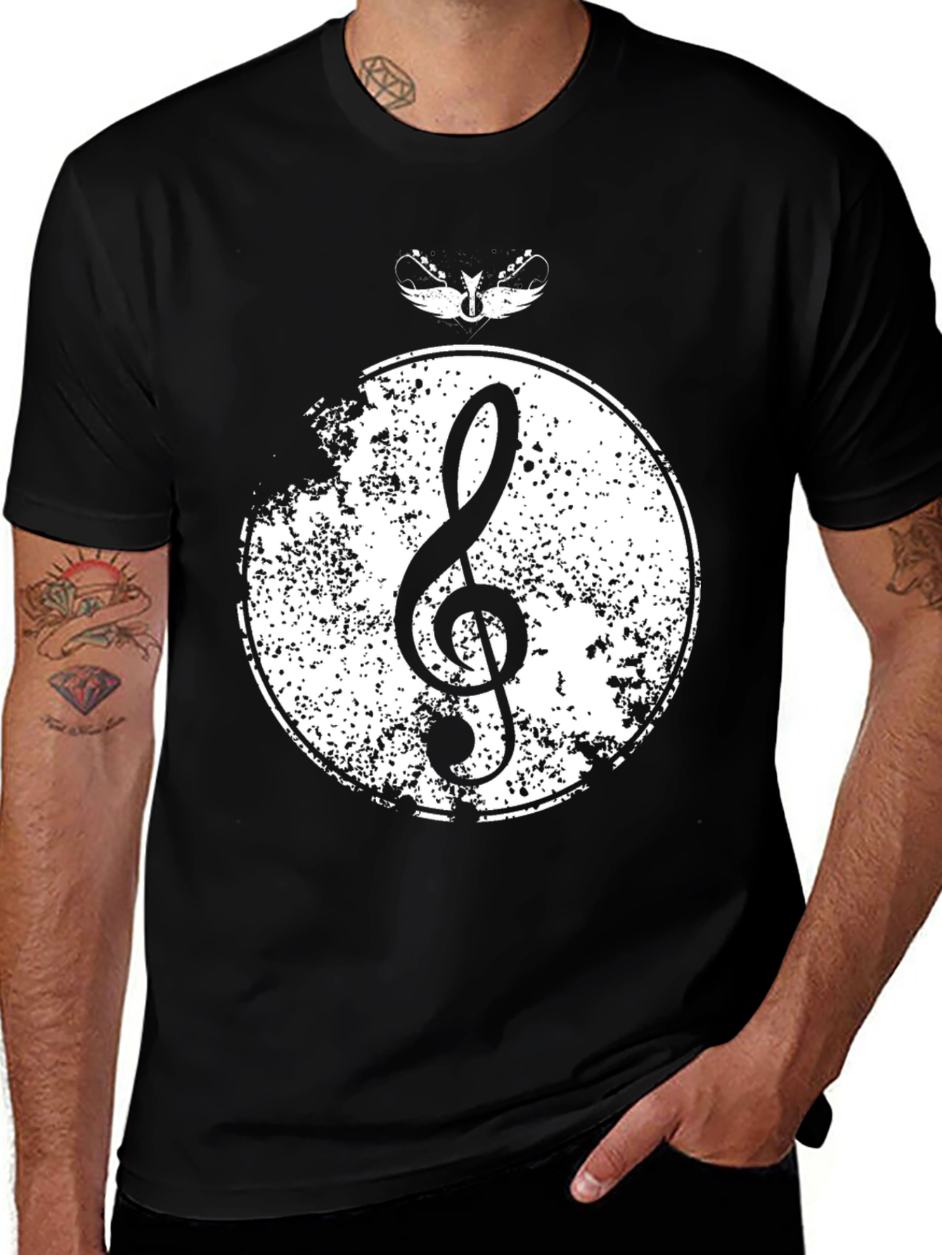 Variant 15 of Treble Clef Graphic Tee - Stylish Music Lover Apparel