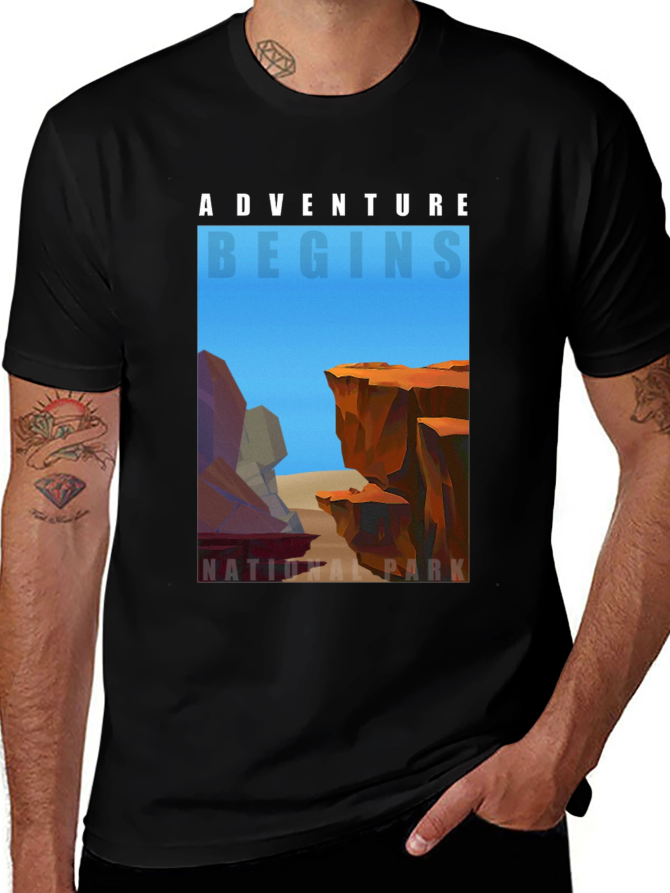 Variant 9 of Adventure Begins National Park Graphic Tee