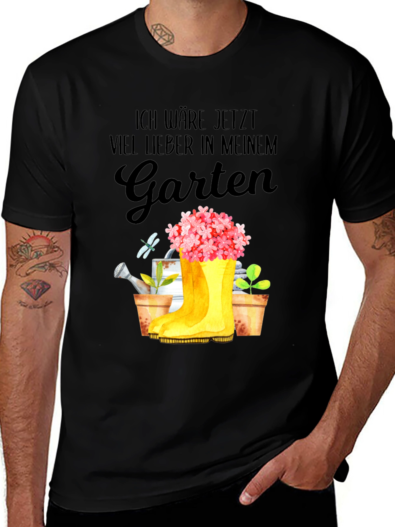 Variant 6 of Gardening Lover T-Shirt: "Ich wäre jetzt viel lieber in meinem Garten"