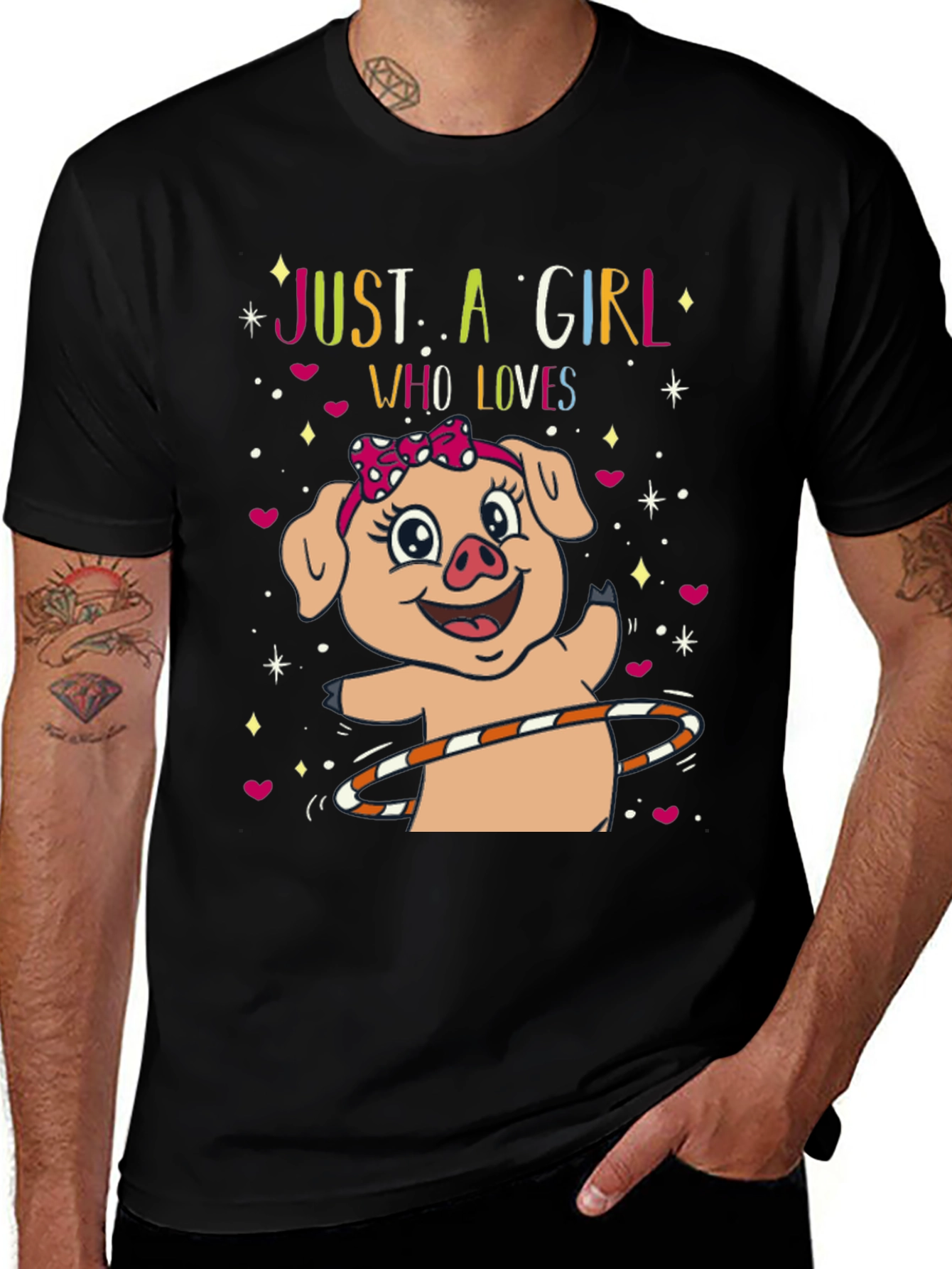 Variant 25 of Just a Girl Who Loves Pigs T-Shirt