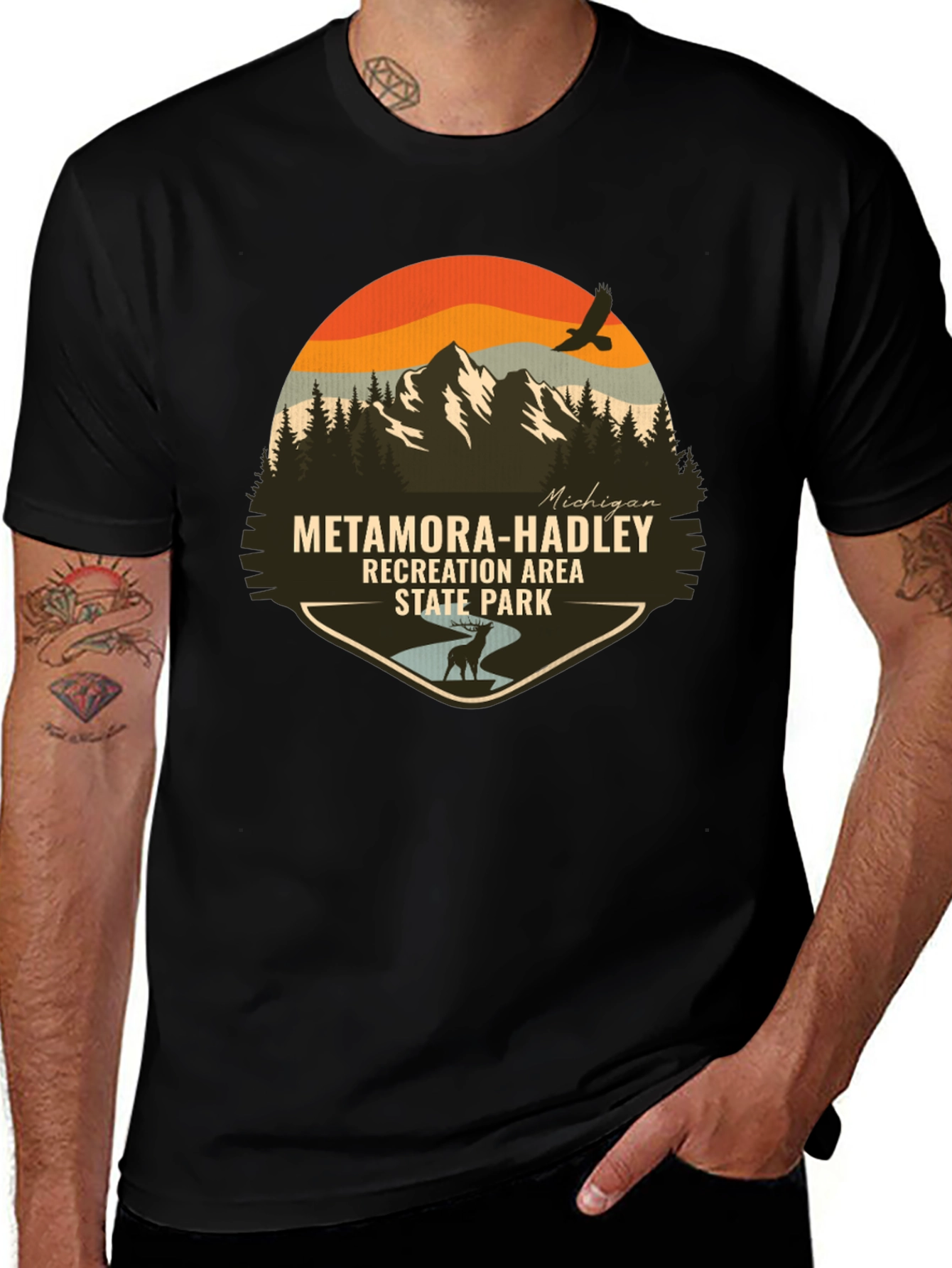 Variant 7 of Metamora-Hadley Recreation Area State Park T-Shirt