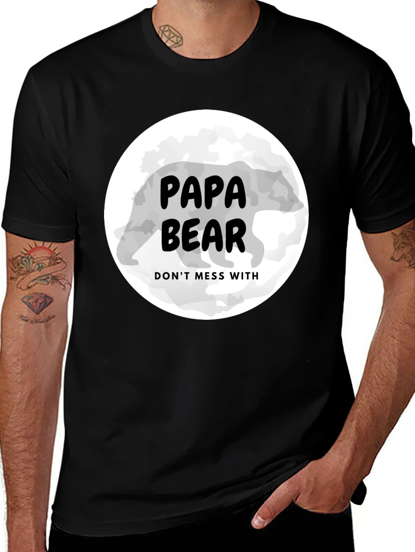 Papa Bear T-Shirt - Protective Dad Gift