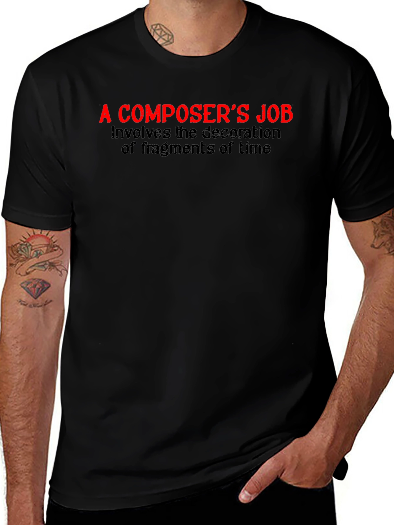 Variant 29 of Composer's Job Graphic Tee - Music Lover T-Shirt