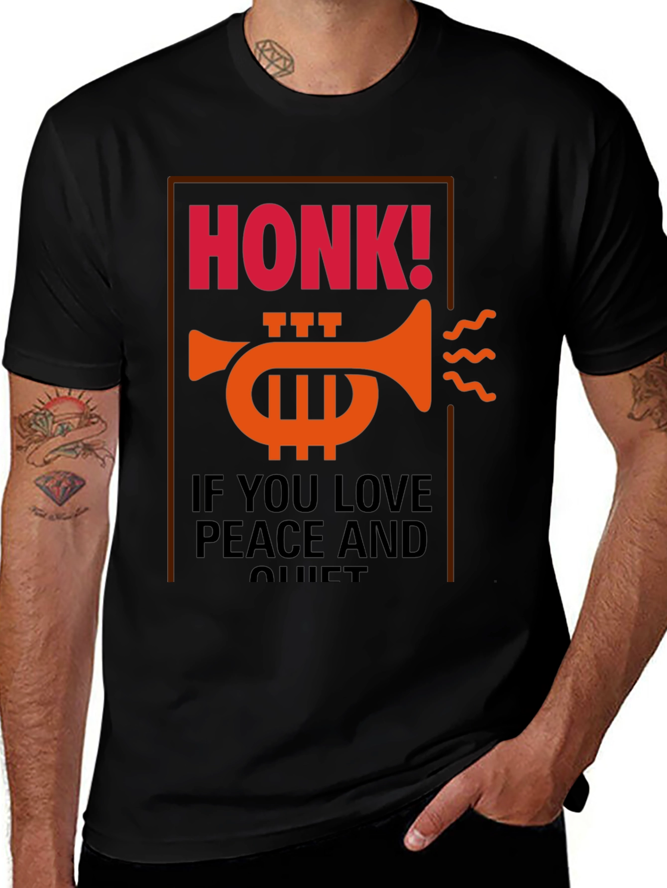 Variant 6 of Honk! Peace & Quiet Graphic Tee