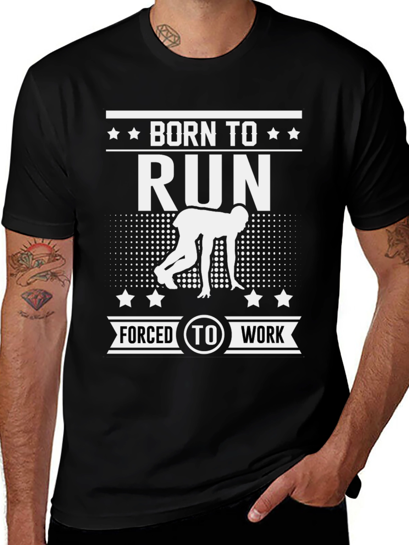 Born To Run T-Shirt | Runner's Tee | Track & Field Gift