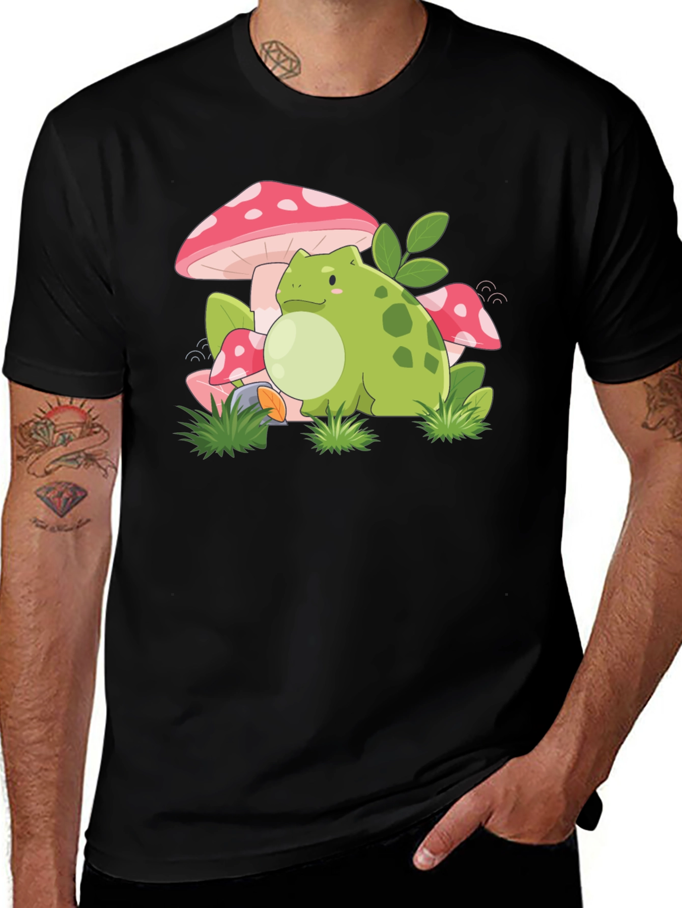 Variant 28 of Frog & Mushroom Graphic Tee