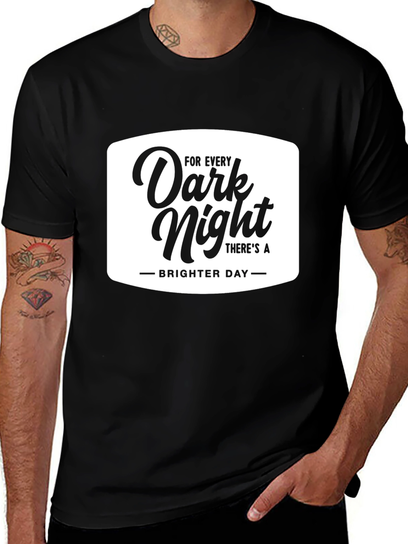 Variant 29 of Dark Night Brighter Day Graphic T-Shirt