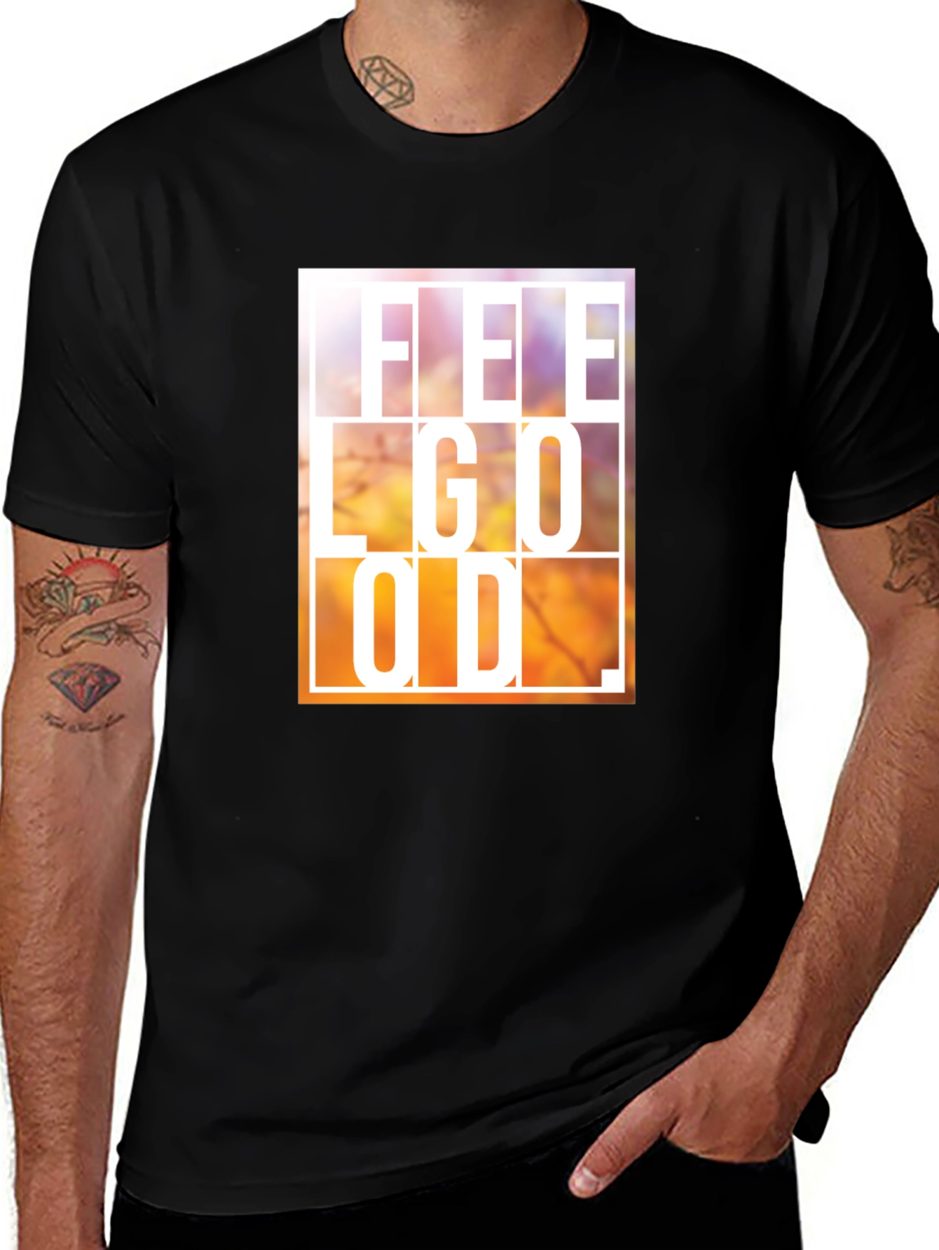 Feel Good Black T-Shirt