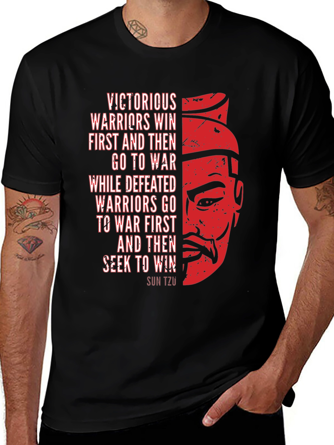 Variant 4 of Sun Tzu Quote Graphic Tee
