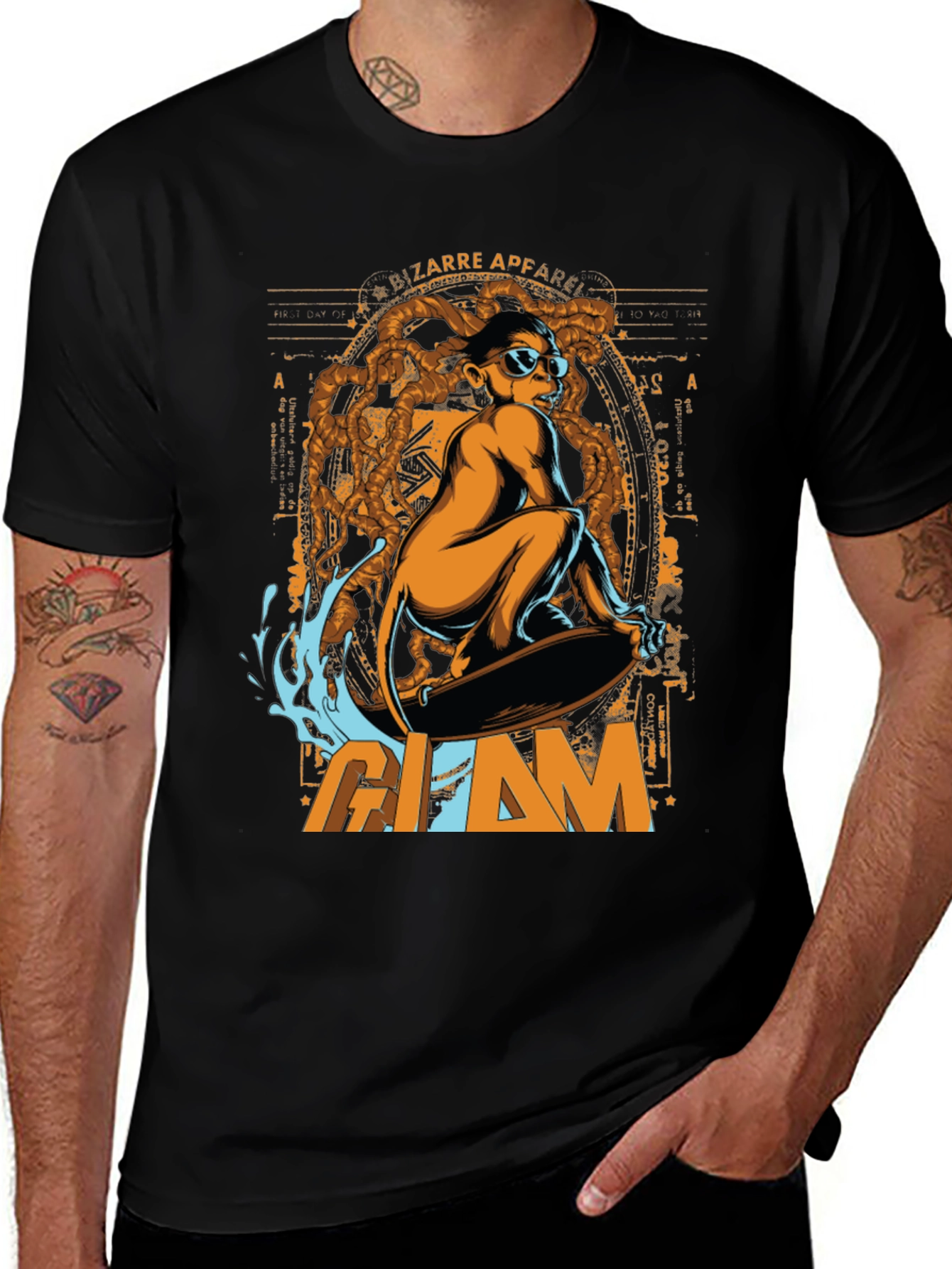 Variant 24 of Glam Bizarre Apparel Graphic T-Shirt