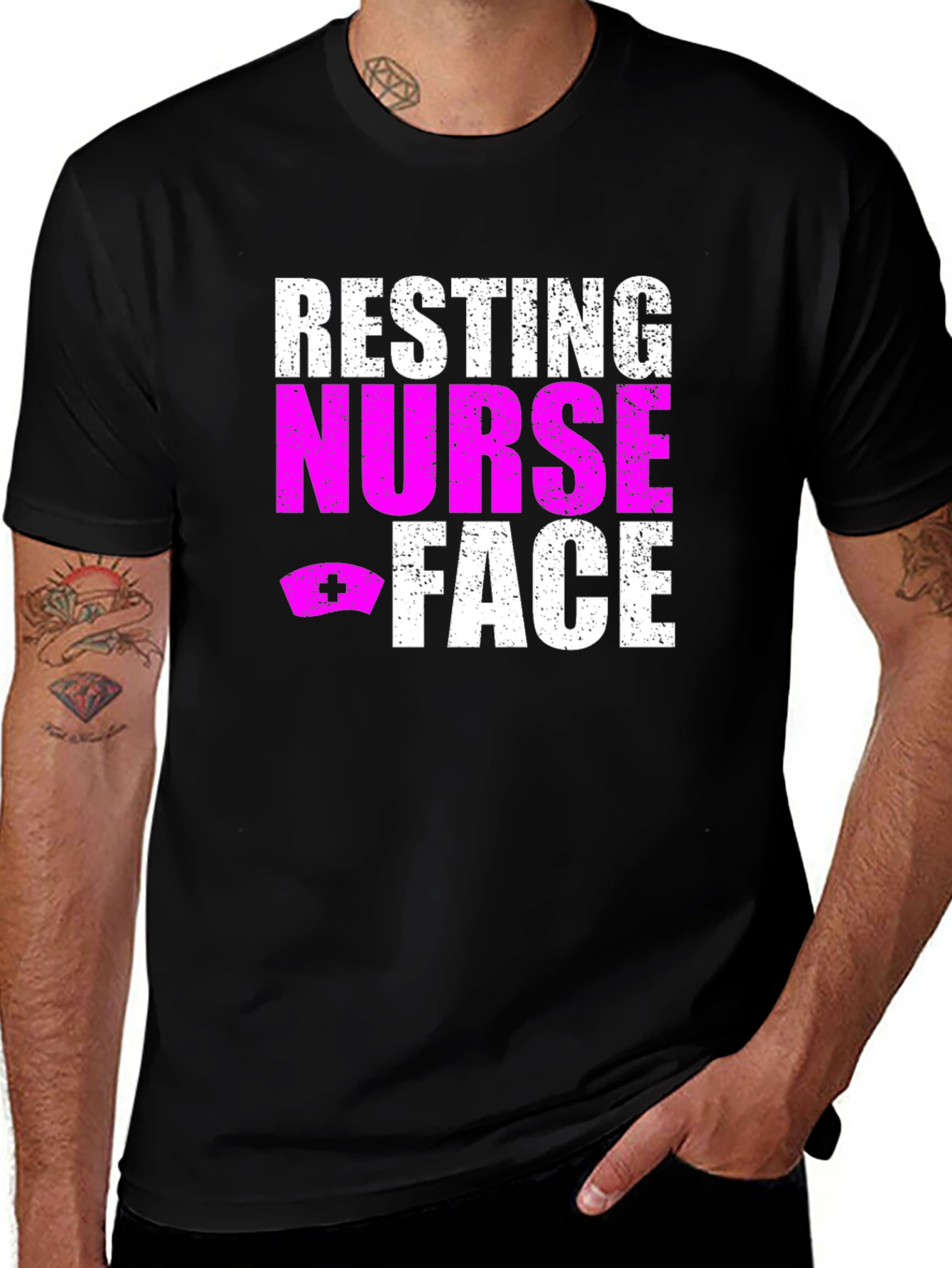 Variant 20 of Resting Nurse Face Graphic T-Shirt