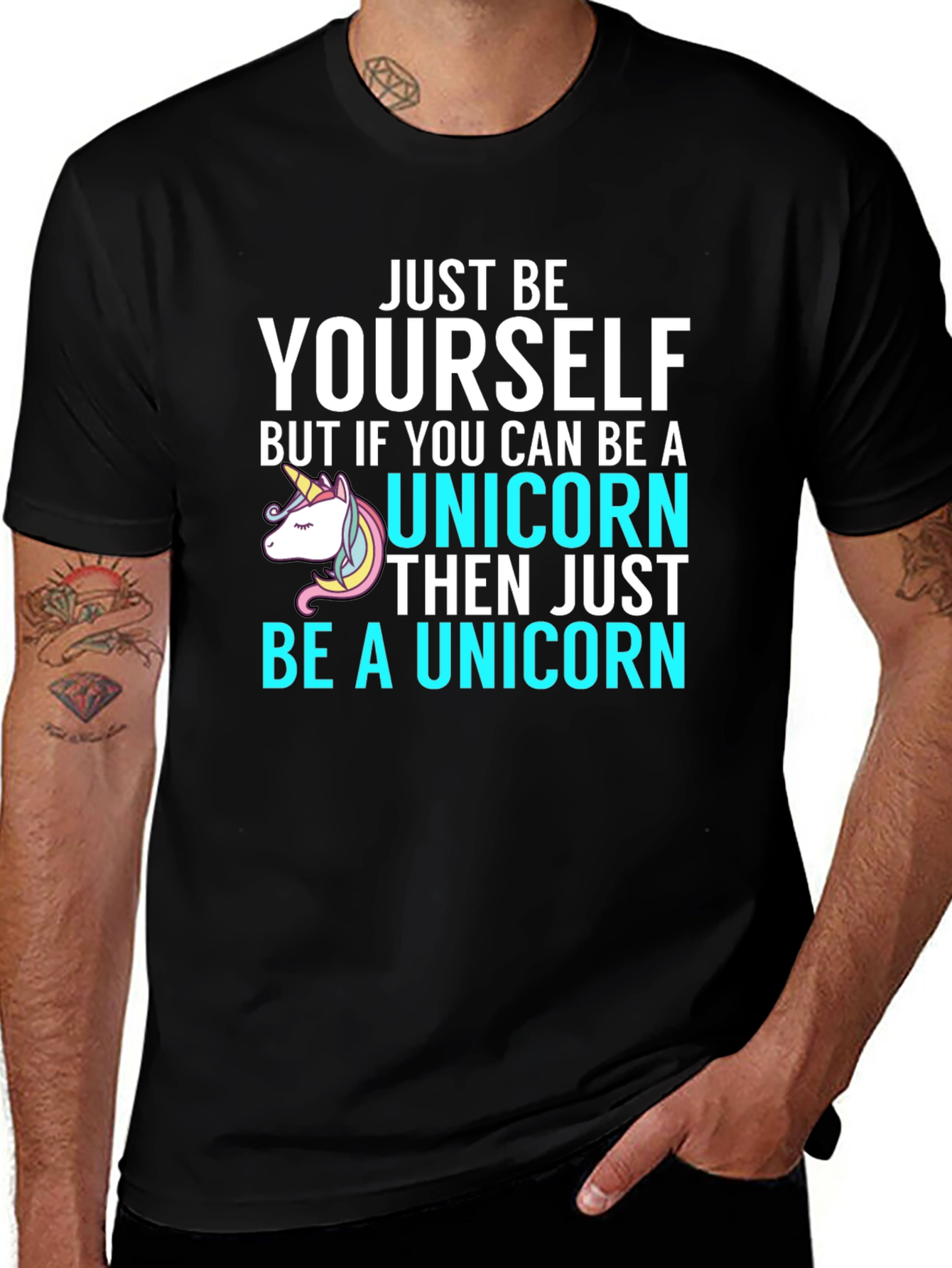 Just Be Yourself Unicorn T-Shirt