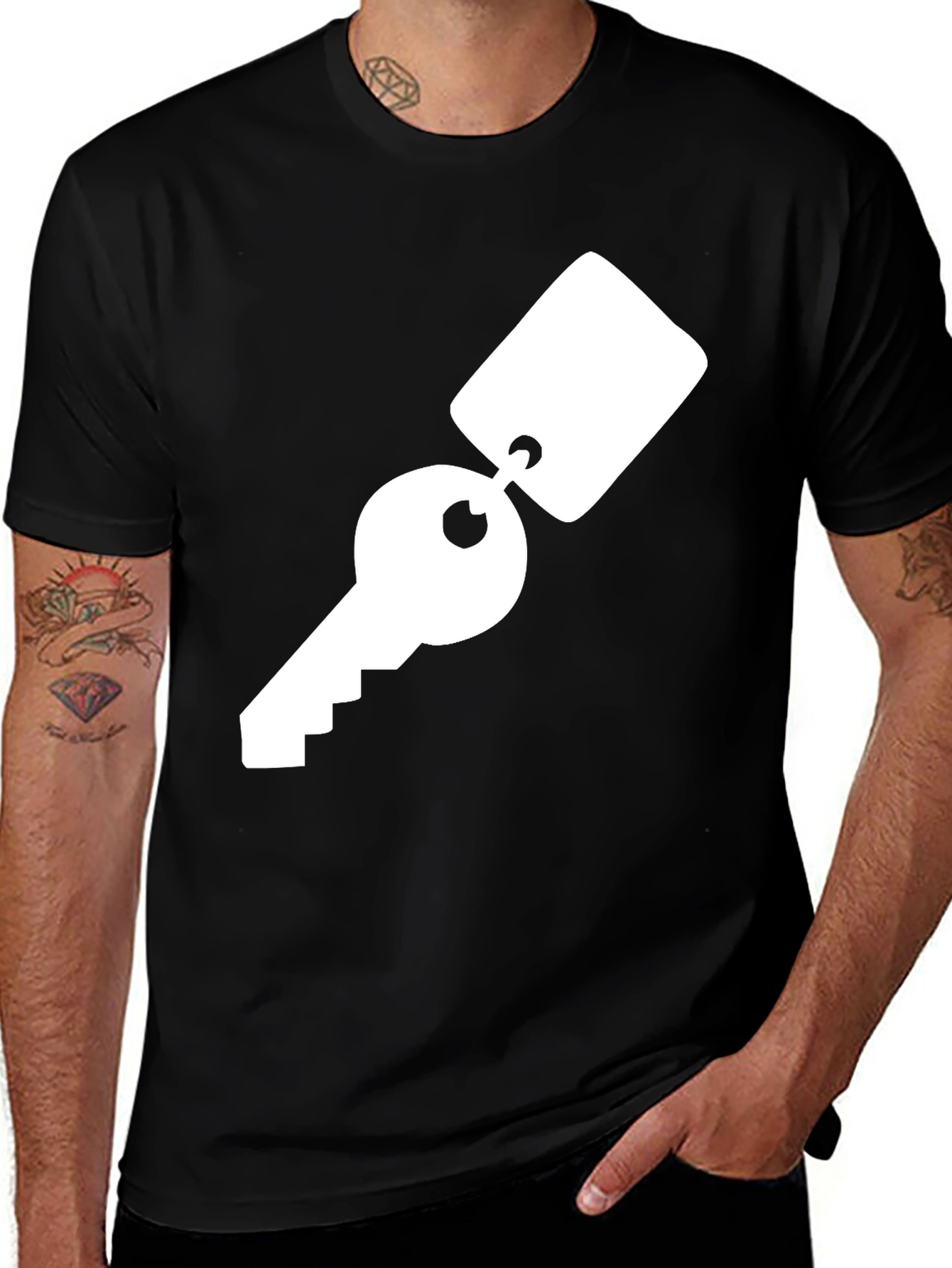 Variant 19 of Key & Tag Graphic Tee - Modern Style