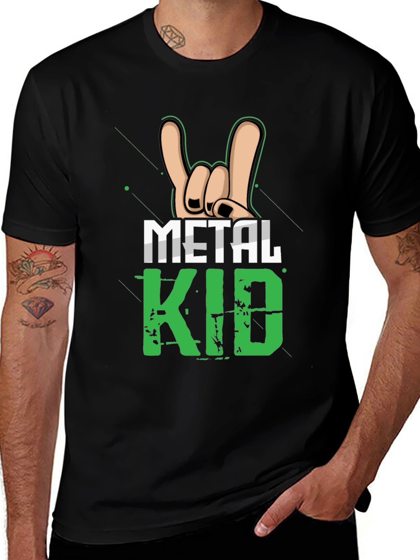 Metal Kid Rock On Graphic T-Shirt