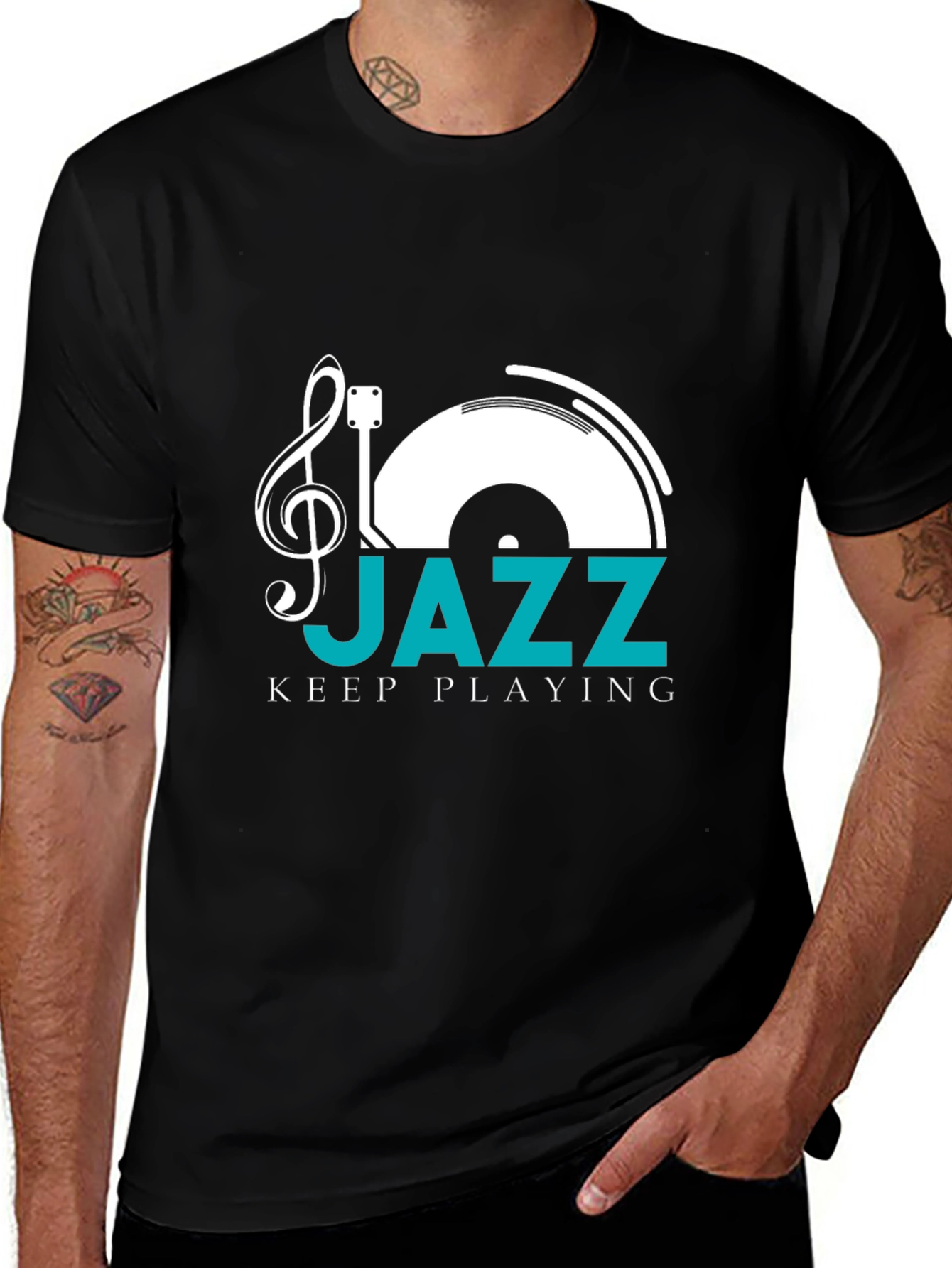Jazz Keep Playing T-Shirt - Black