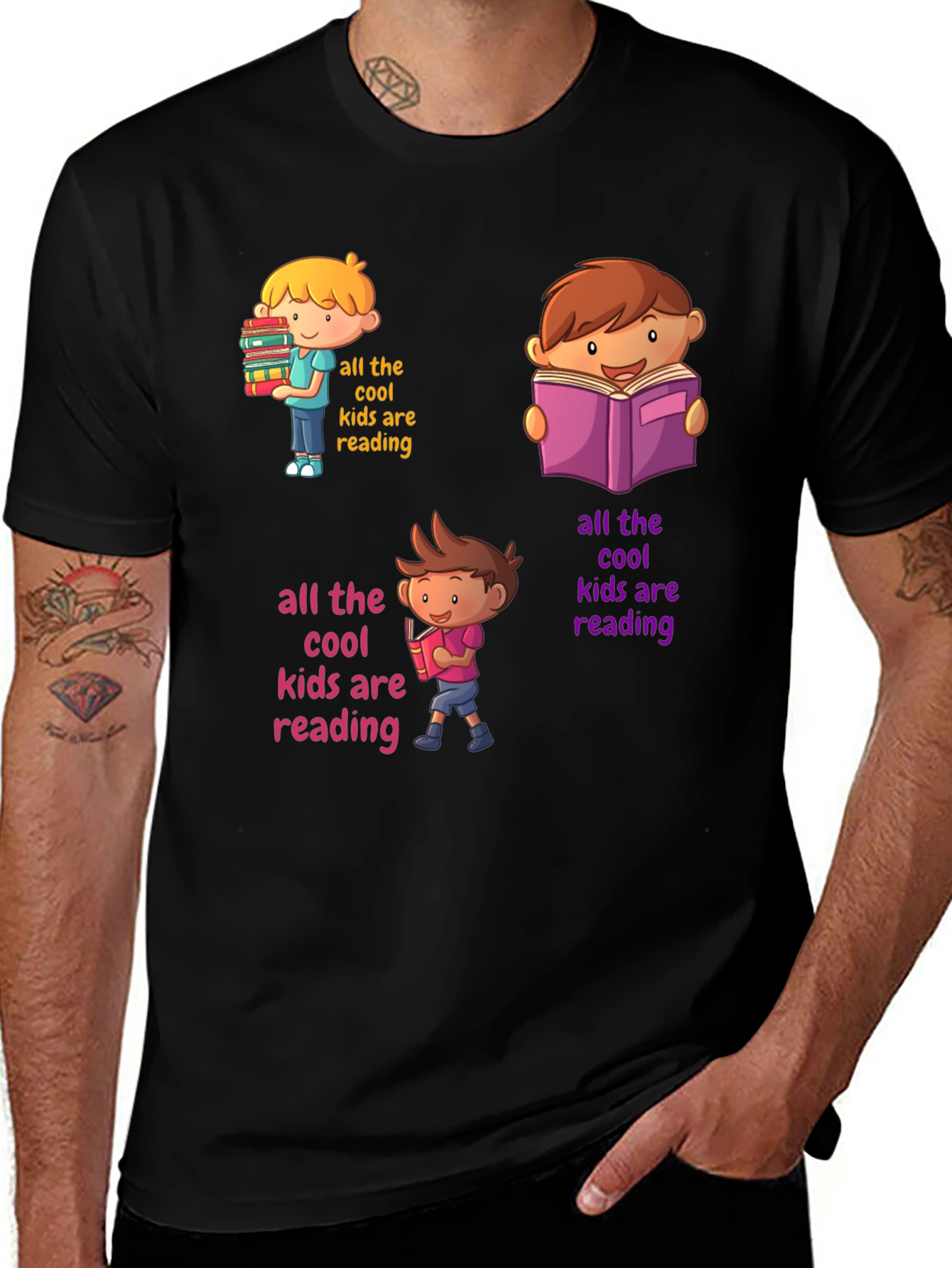 Variant 5 of All The Cool Kids Are Reading T-Shirt