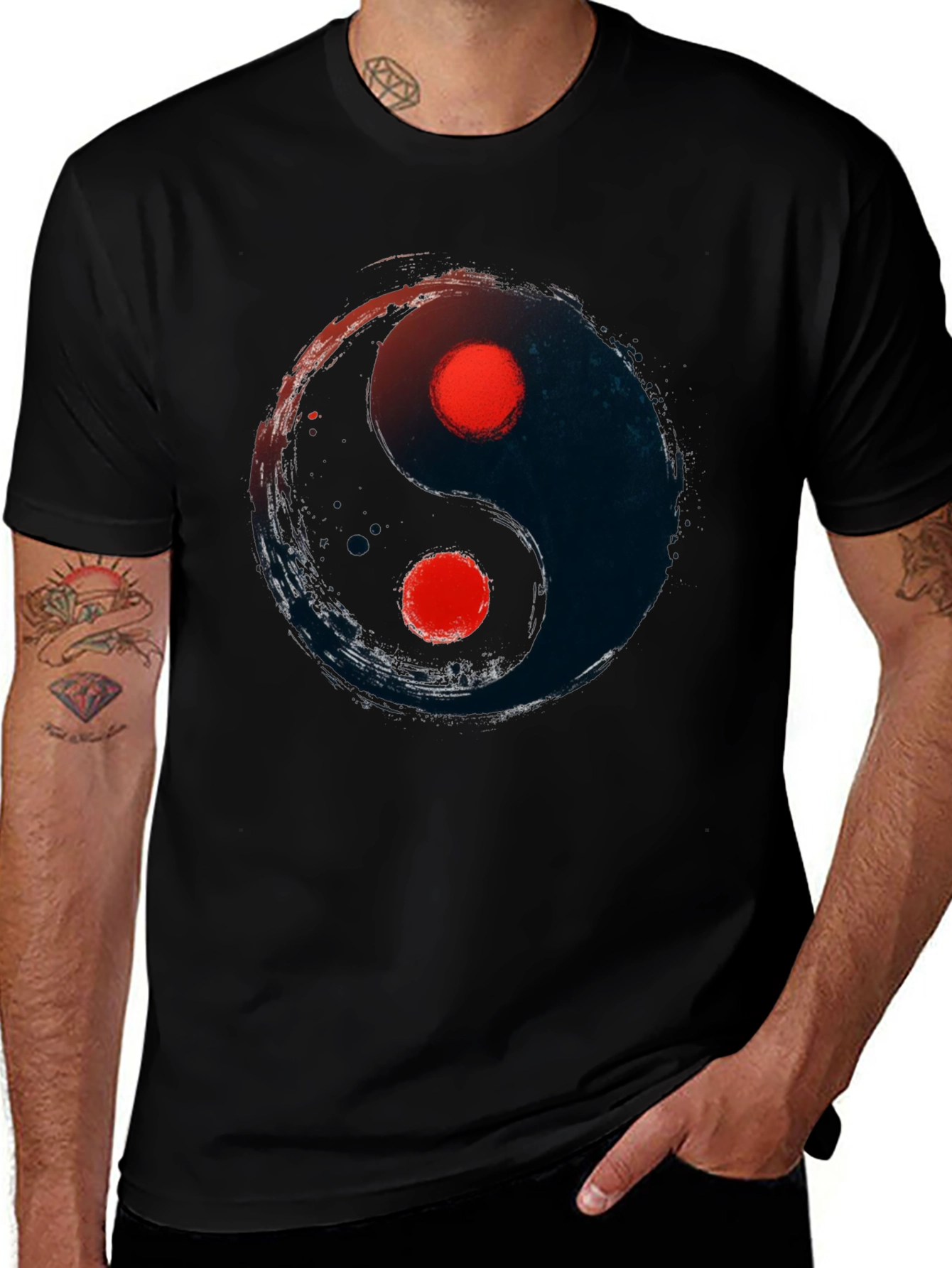 Variant 20 of Yin Yang Graphic Tee - Balance and Style