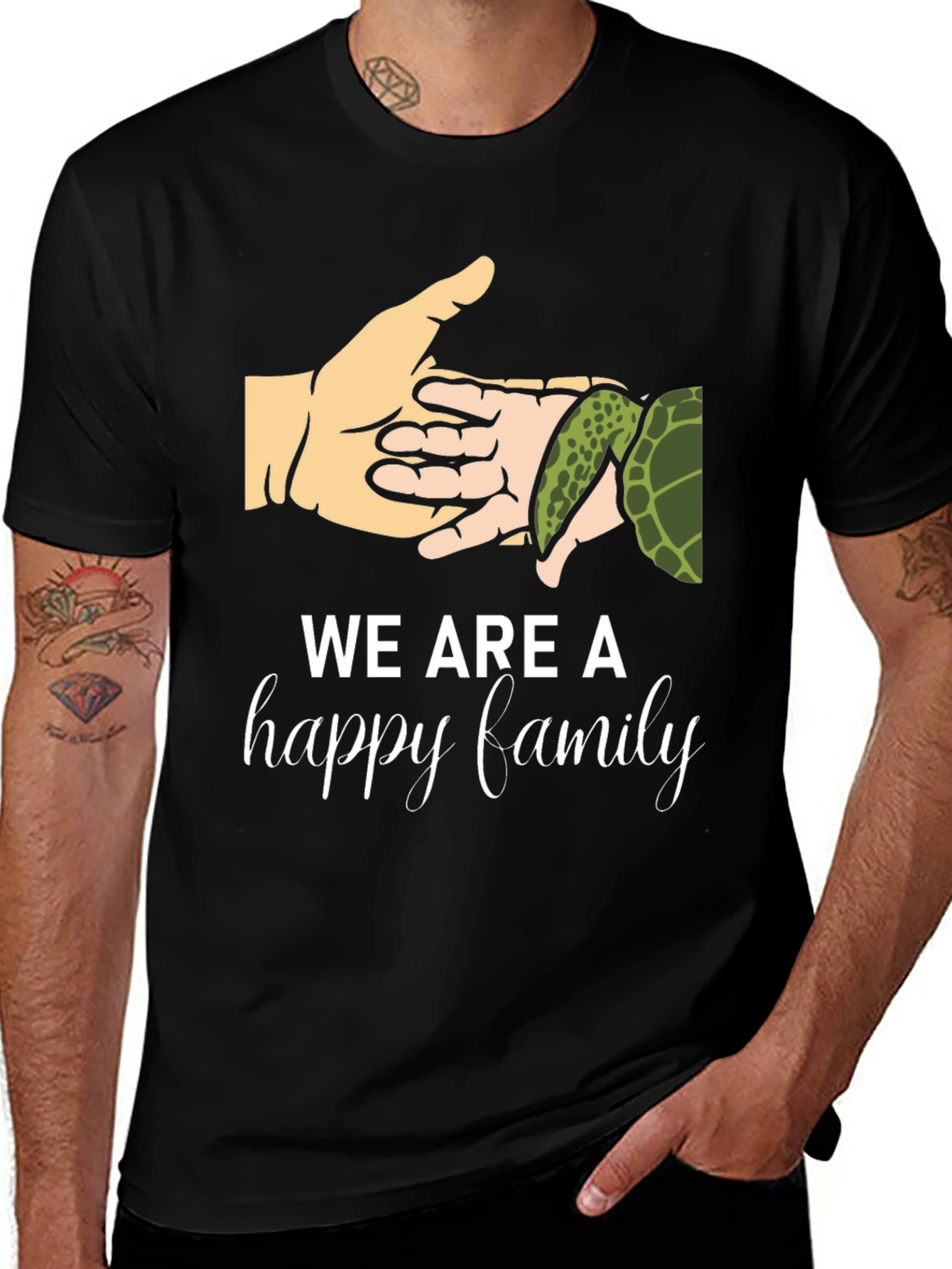 Variant 6 of Turtle Family T-Shirt - We Are A Happy Family