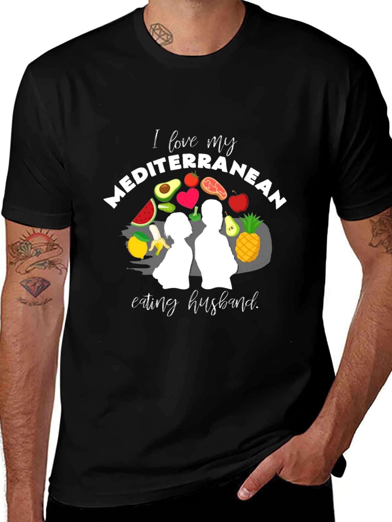 Variant 19 of Mediterranean Diet Husband T-Shirt