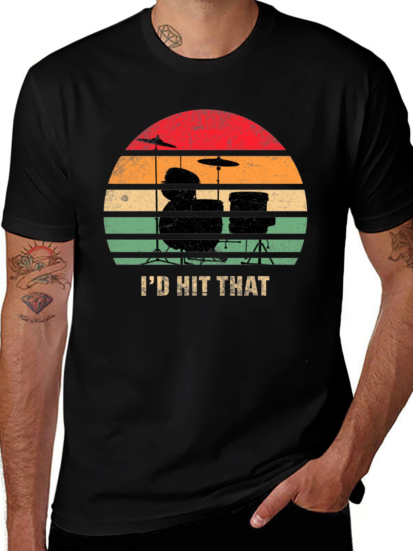 Variant 20 of I'd Hit That Drum Set T-Shirt