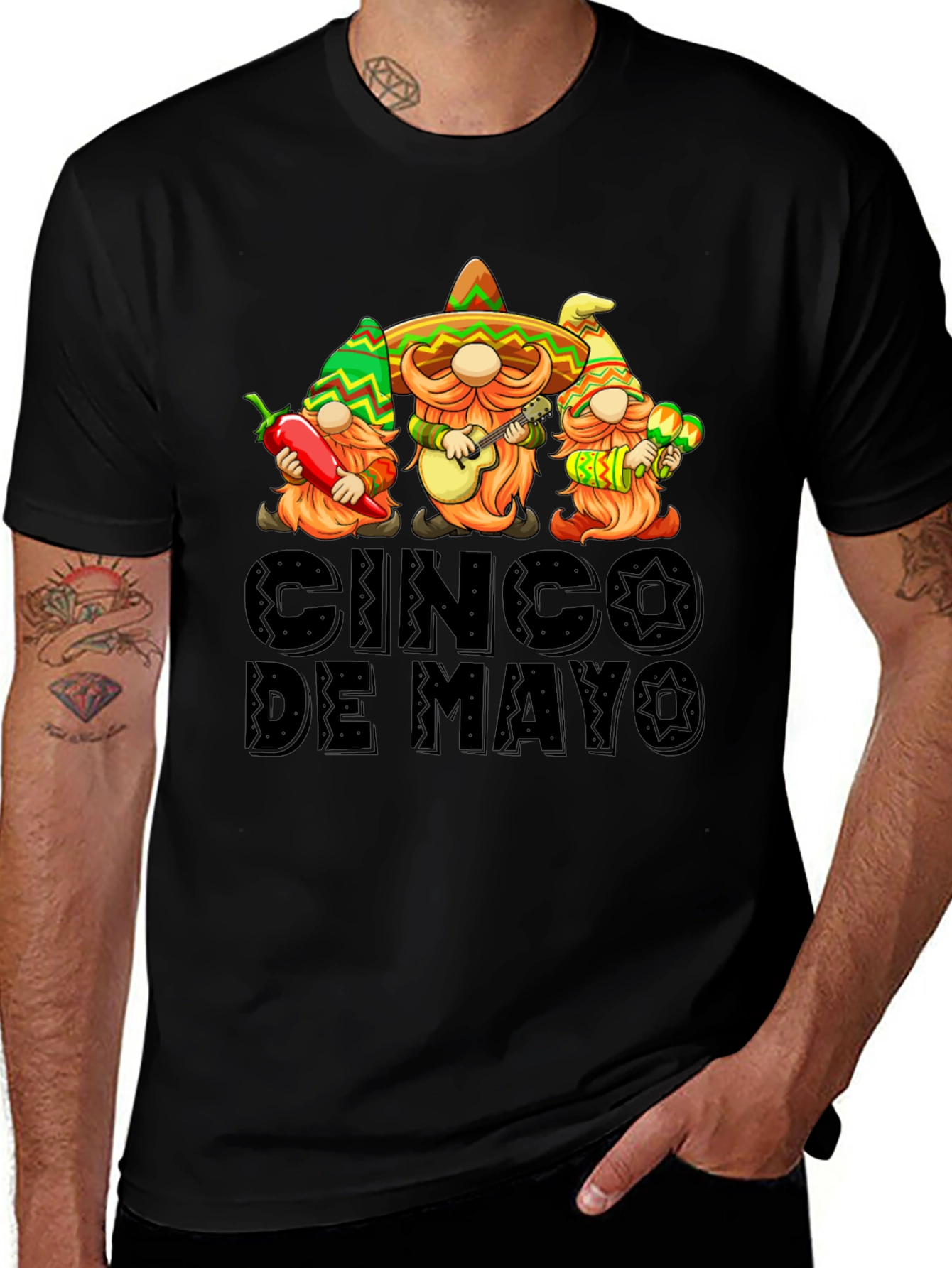 Cinco De Mayo Gnomes Graphic Tee